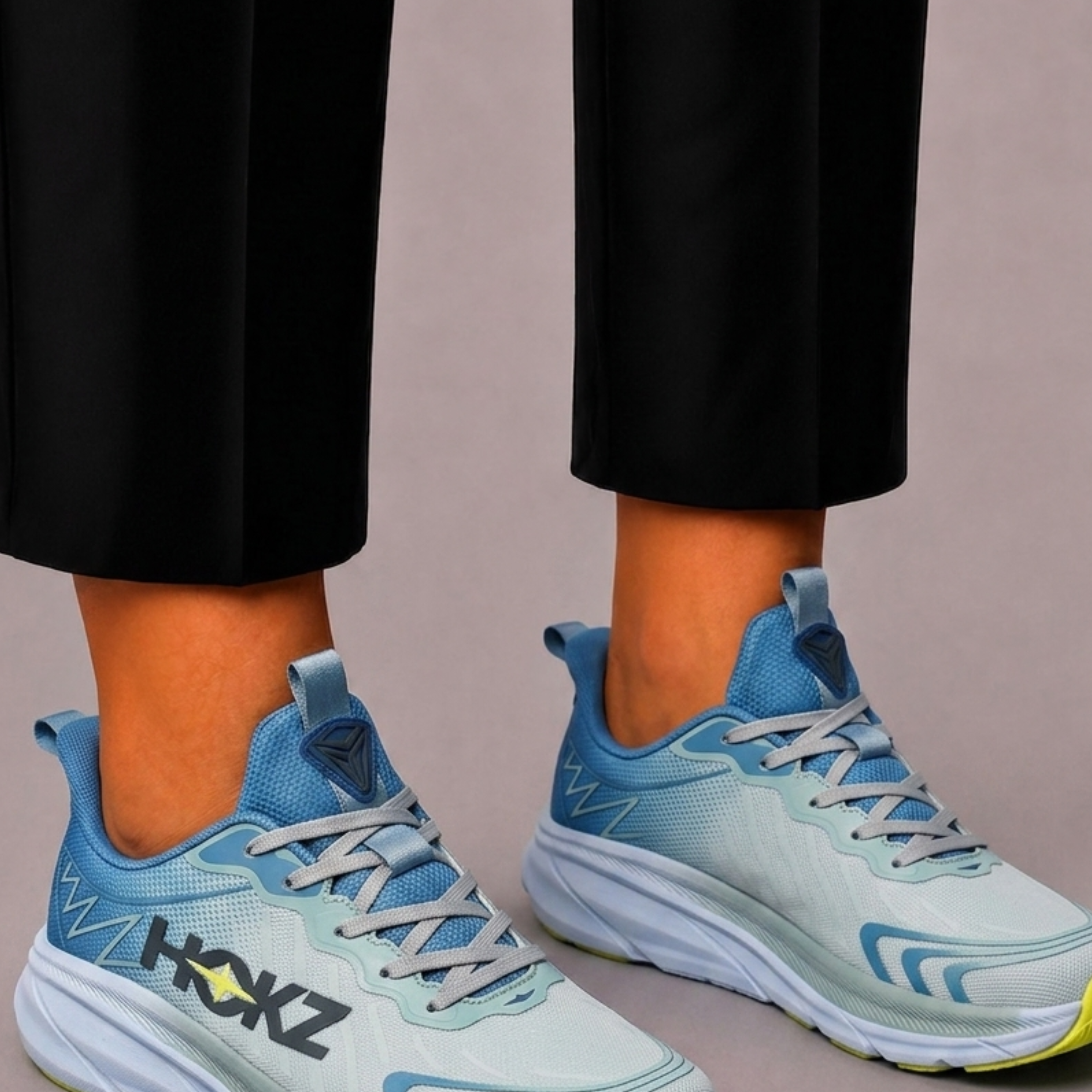 Lunelle | Heren Sportsneakers van Mesh met Vetersluiting