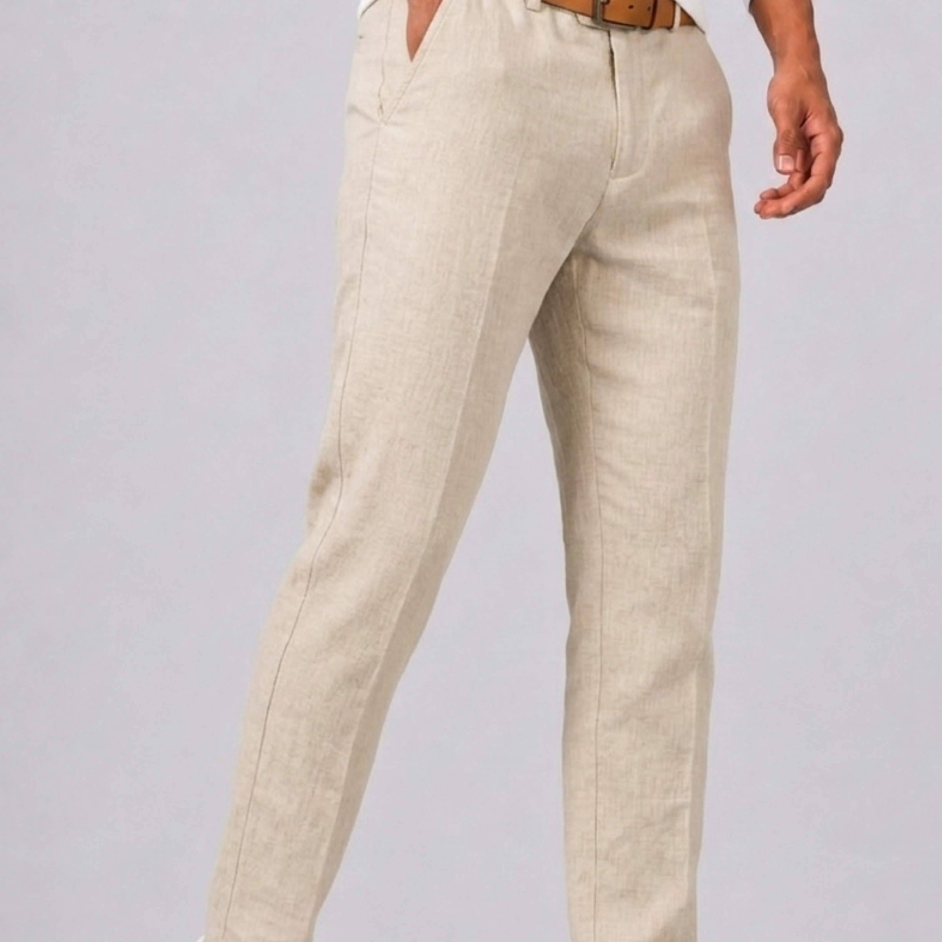 Lunelle | Heren Pantalon met Rechte Snit en Zijzakken