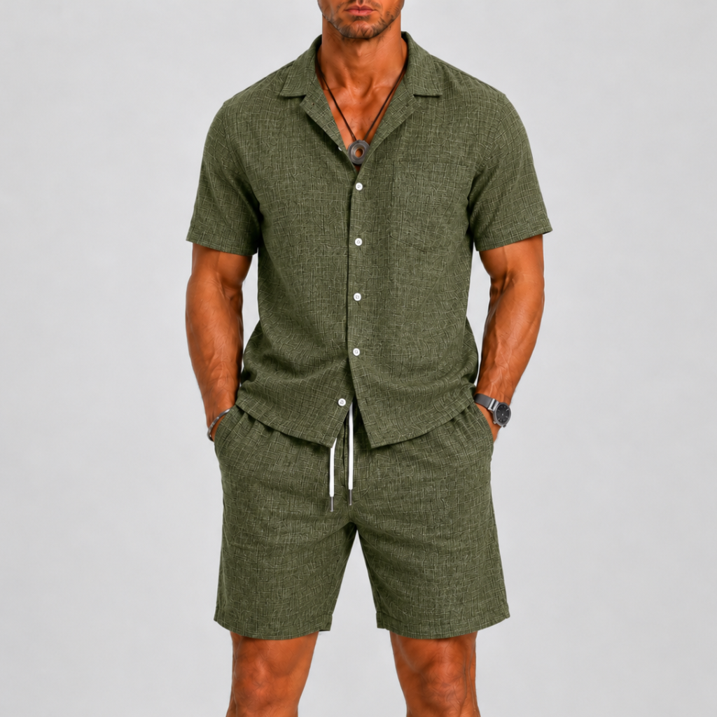 Lunelle | Heren Zomerset met Korte Mouwen en Casual Short