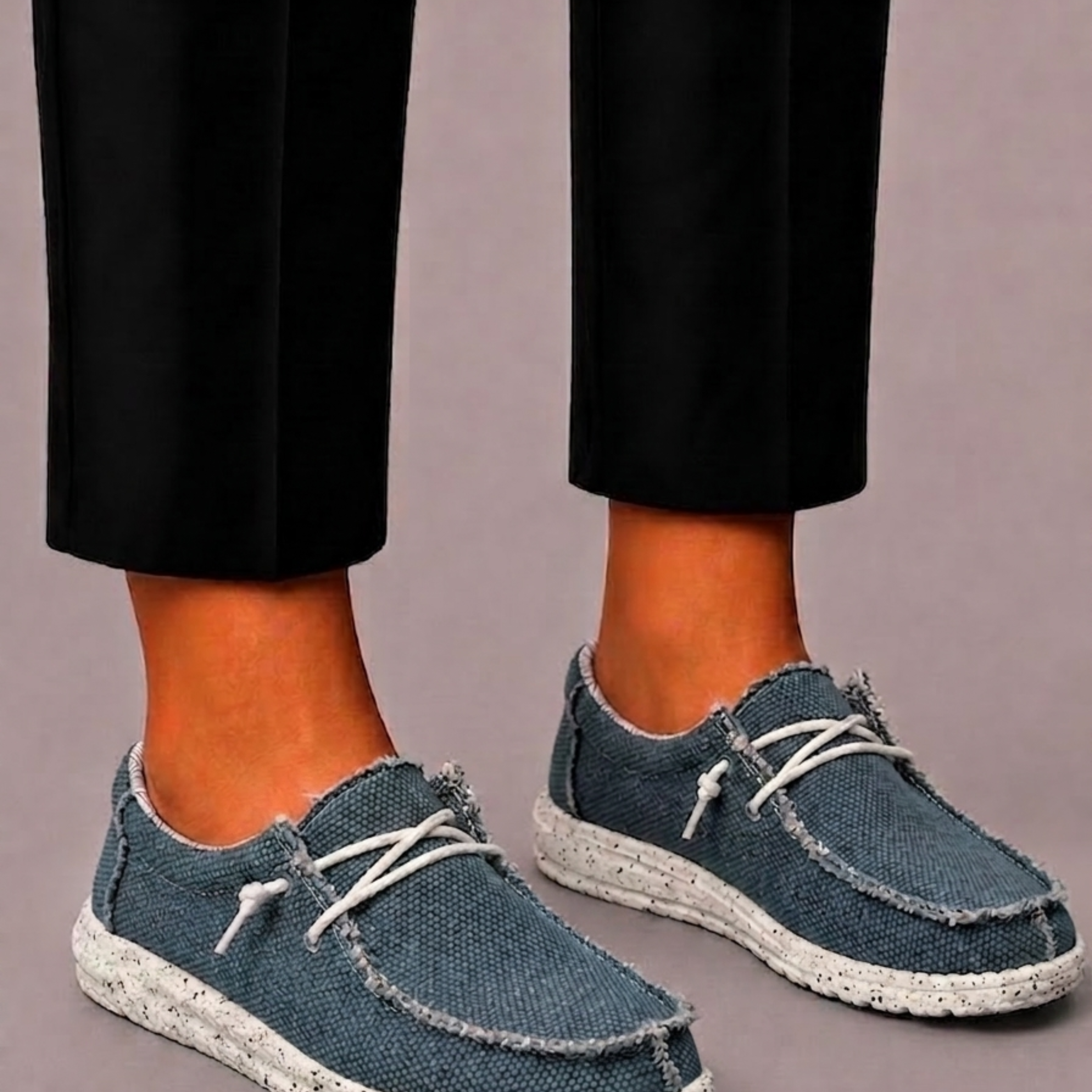 Lunelle | Heren Geweven Loafers met Vetersluiting