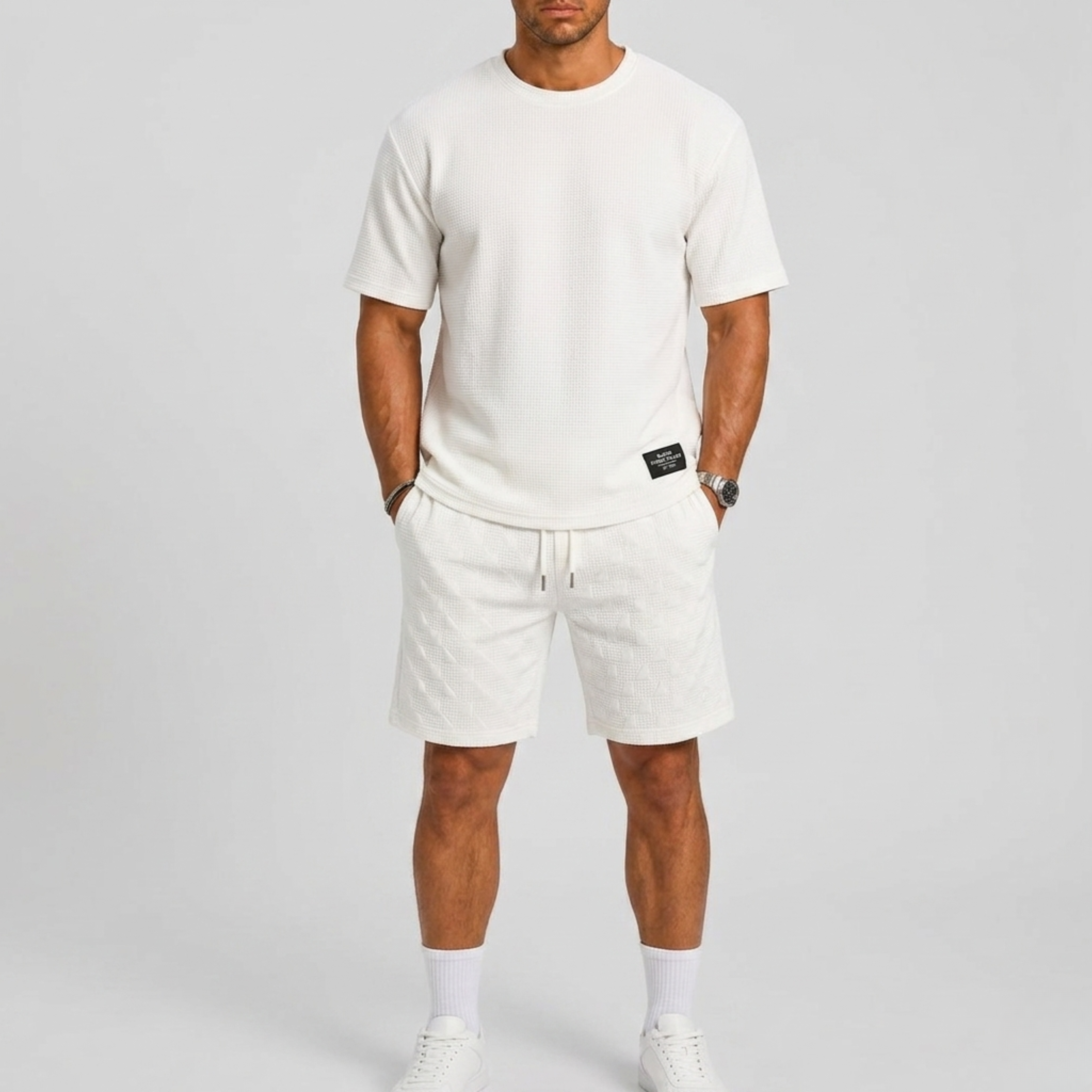 Lunelle | Heren Sportieve Zomerset met Oversized T-shirt en Shorts