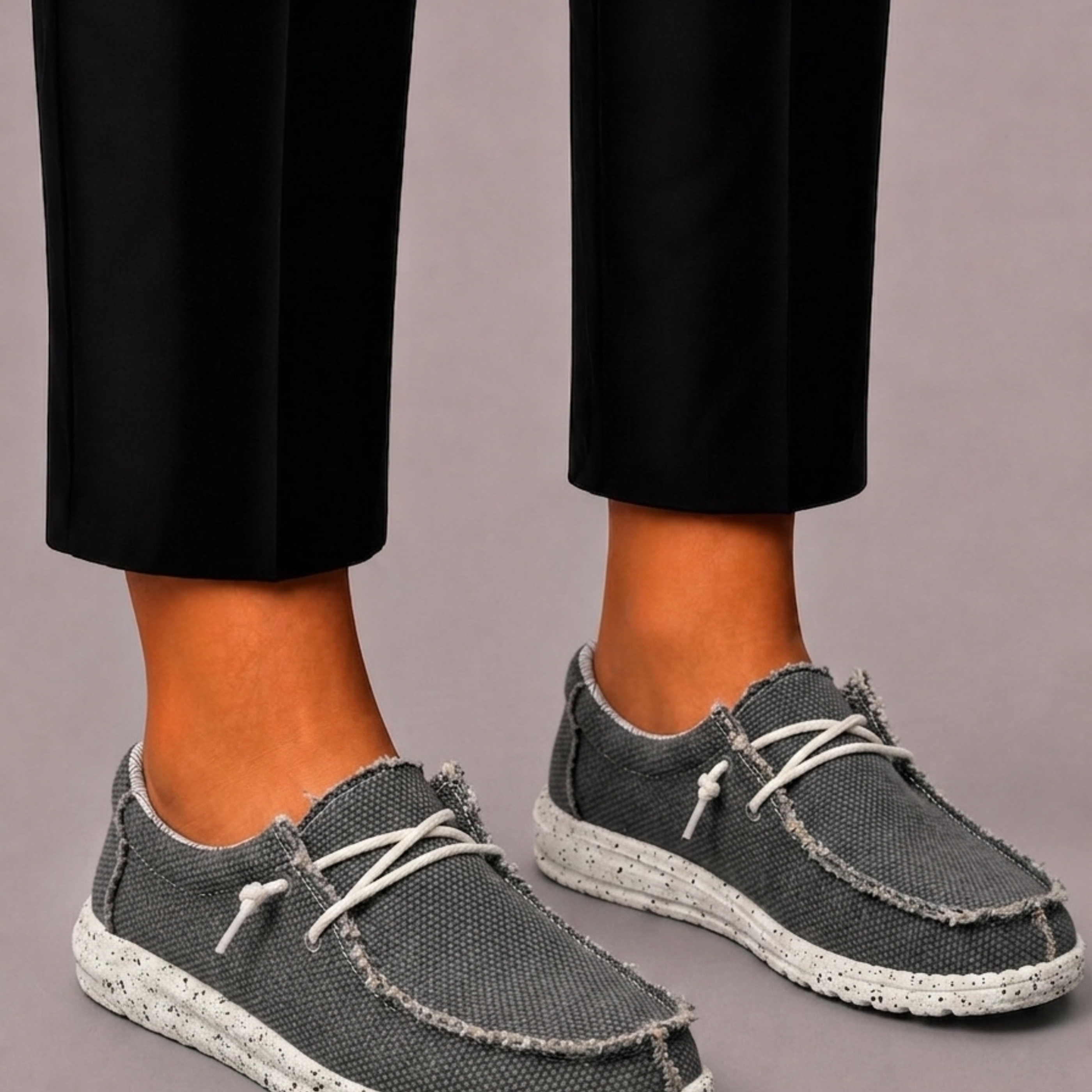 Lunelle | Heren Geweven Loafers met Vetersluiting