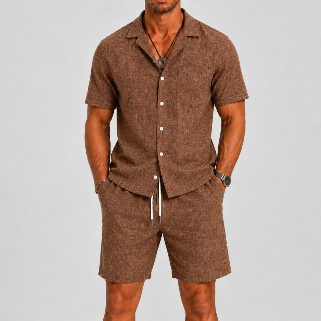 Lunelle | Heren Zomerset met Korte Mouwen en Casual Short