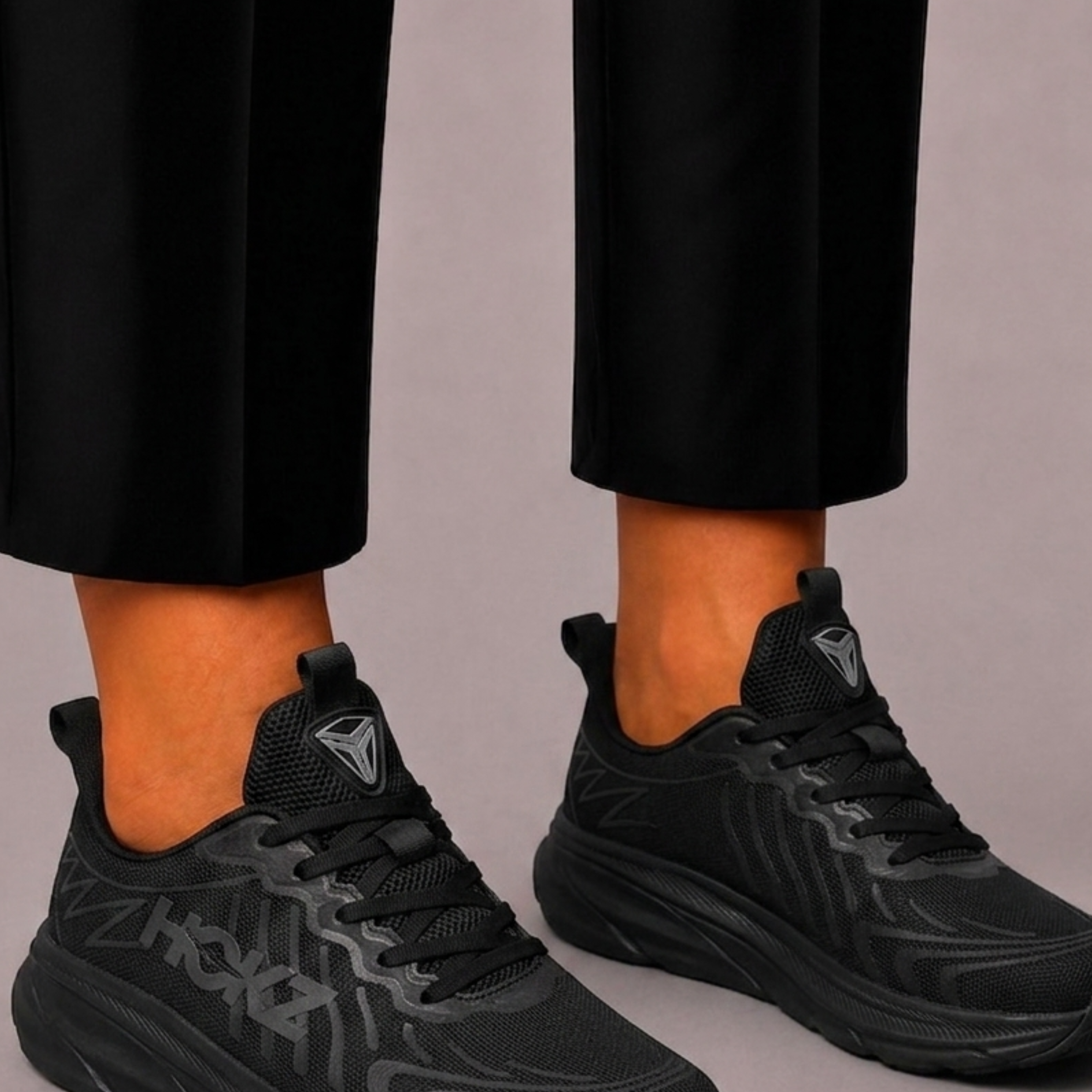 Lunelle | Heren Sportsneakers van Mesh met Vetersluiting