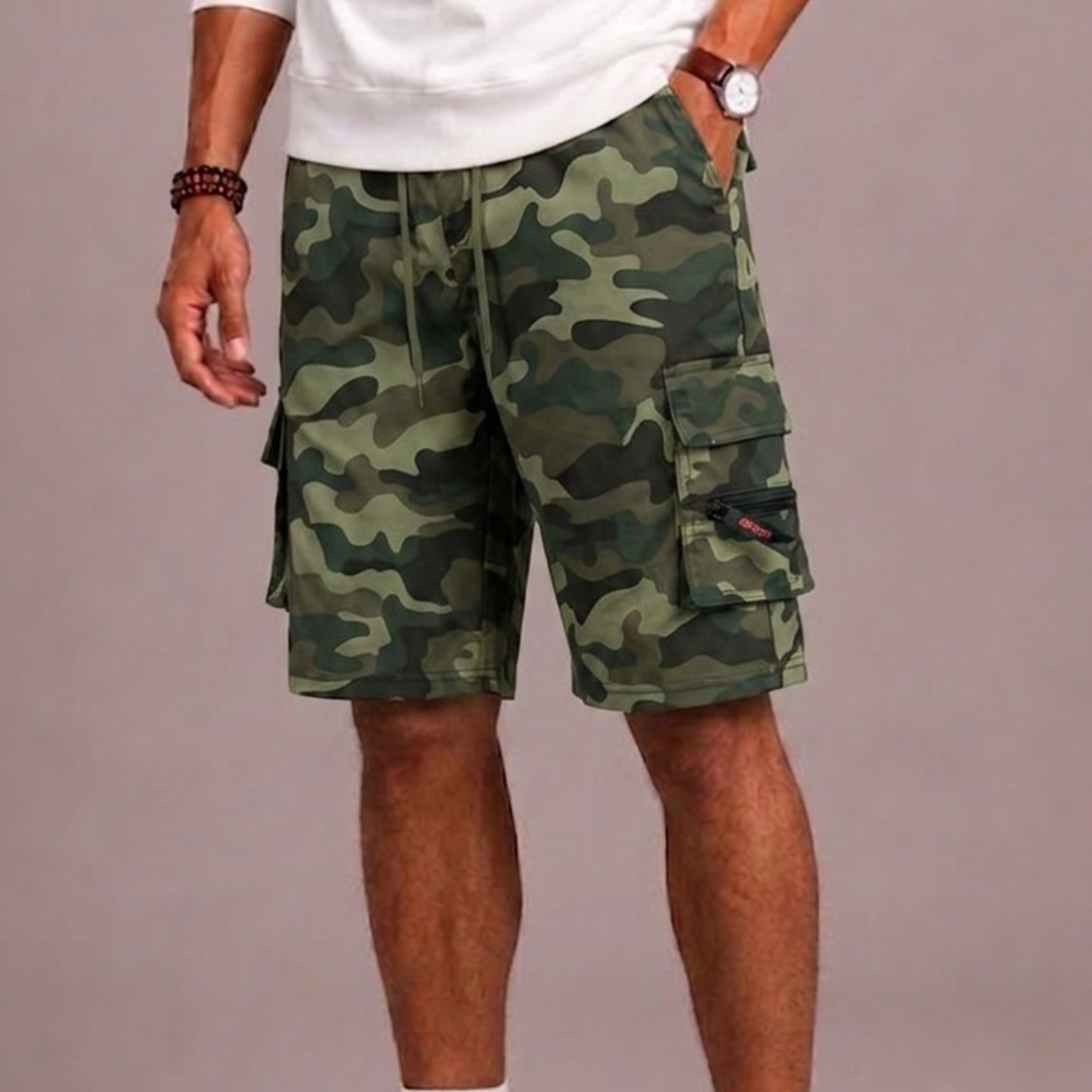 Lunelle | Heren Cargo Short met Trekkoord en Cargozakken