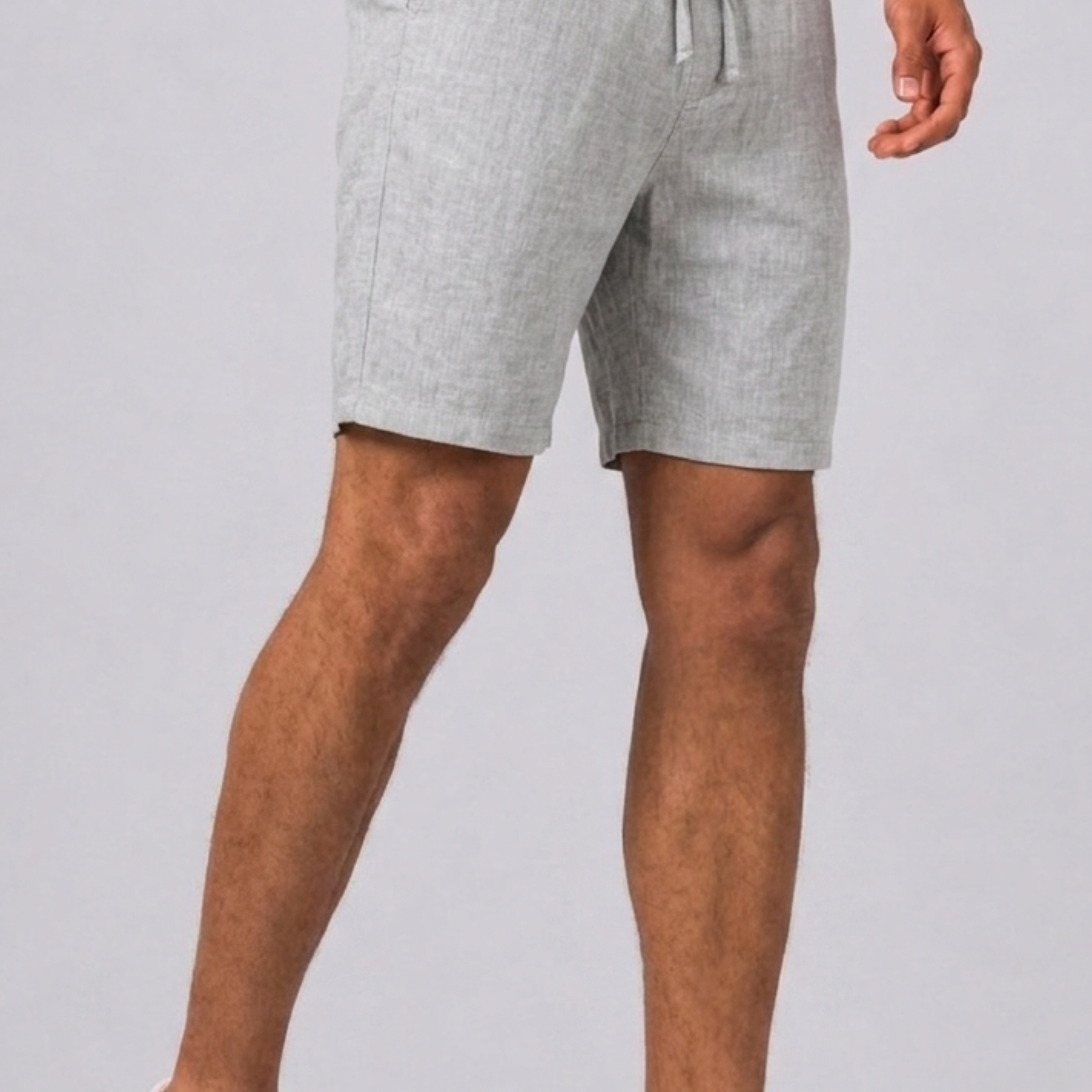 Lunelle | Heren Linnen Korte Broek met Relaxed Fit en Trekkoord
