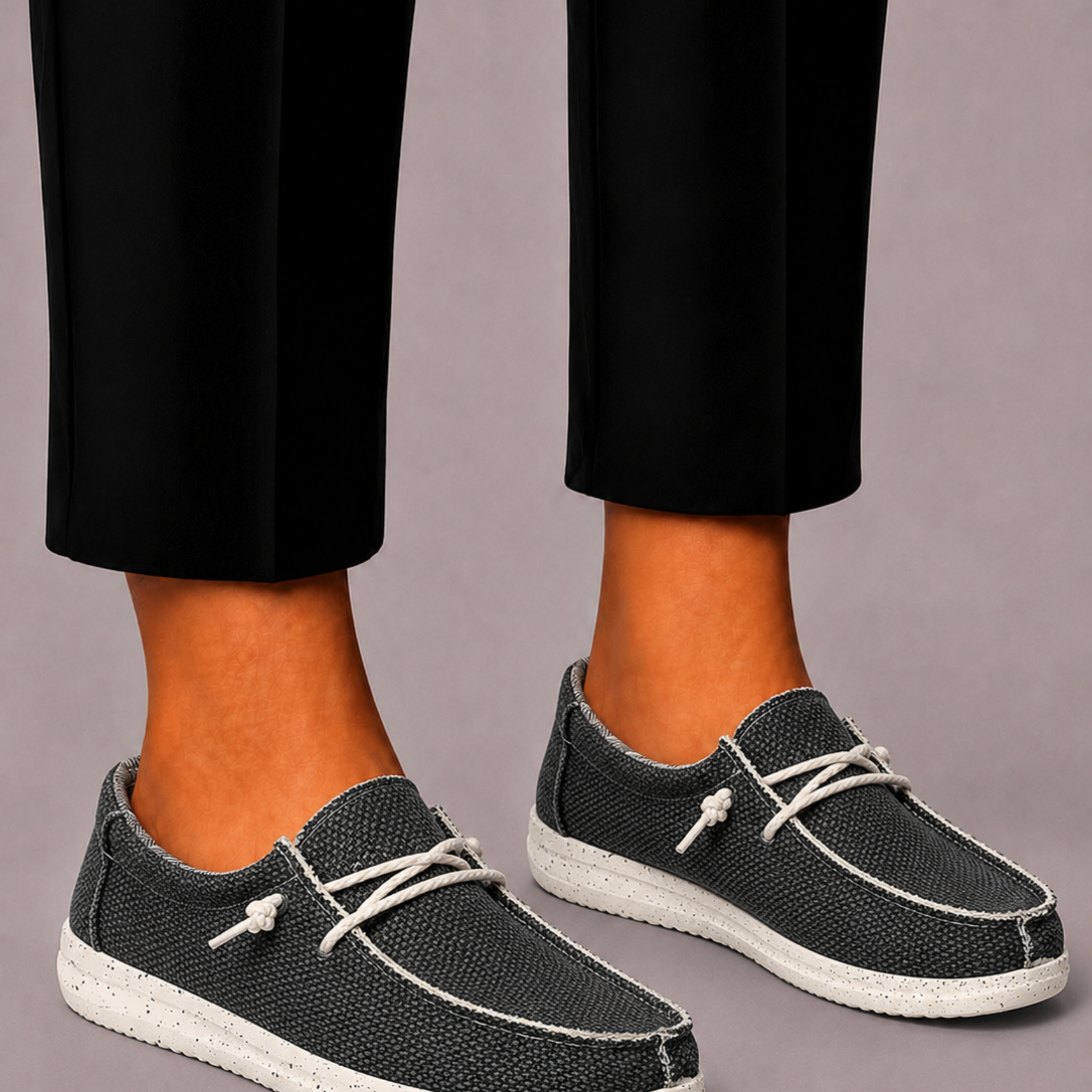 Lunelle | Heren Geweven Loafers met Vetersluiting