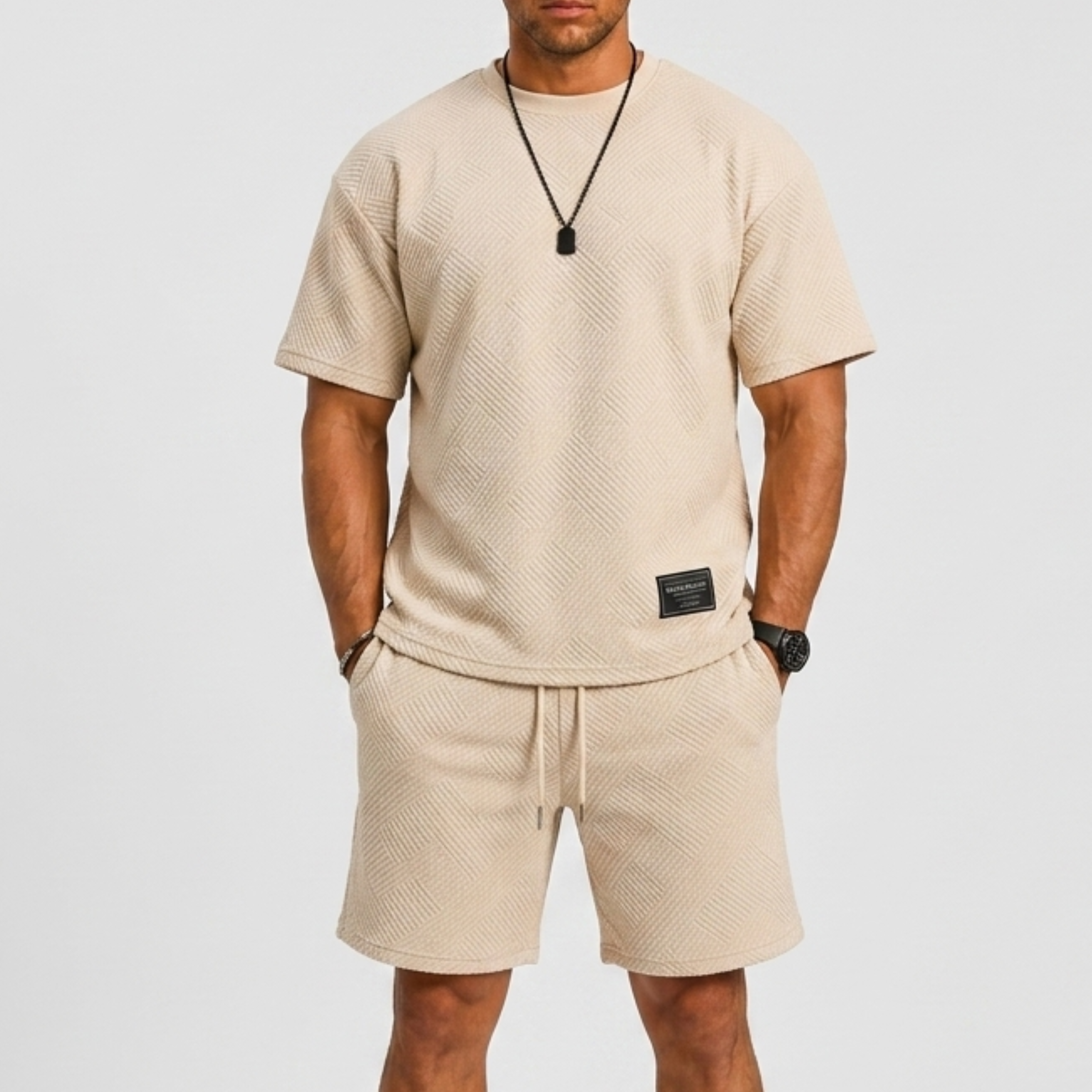 Lunelle | Heren Sportieve Zomerset met Oversized T-shirt en Shorts
