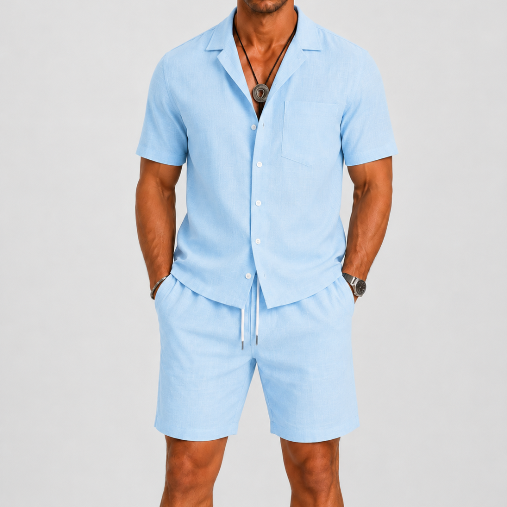 Lunelle | Heren Zomerset met Korte Mouwen en Casual Short