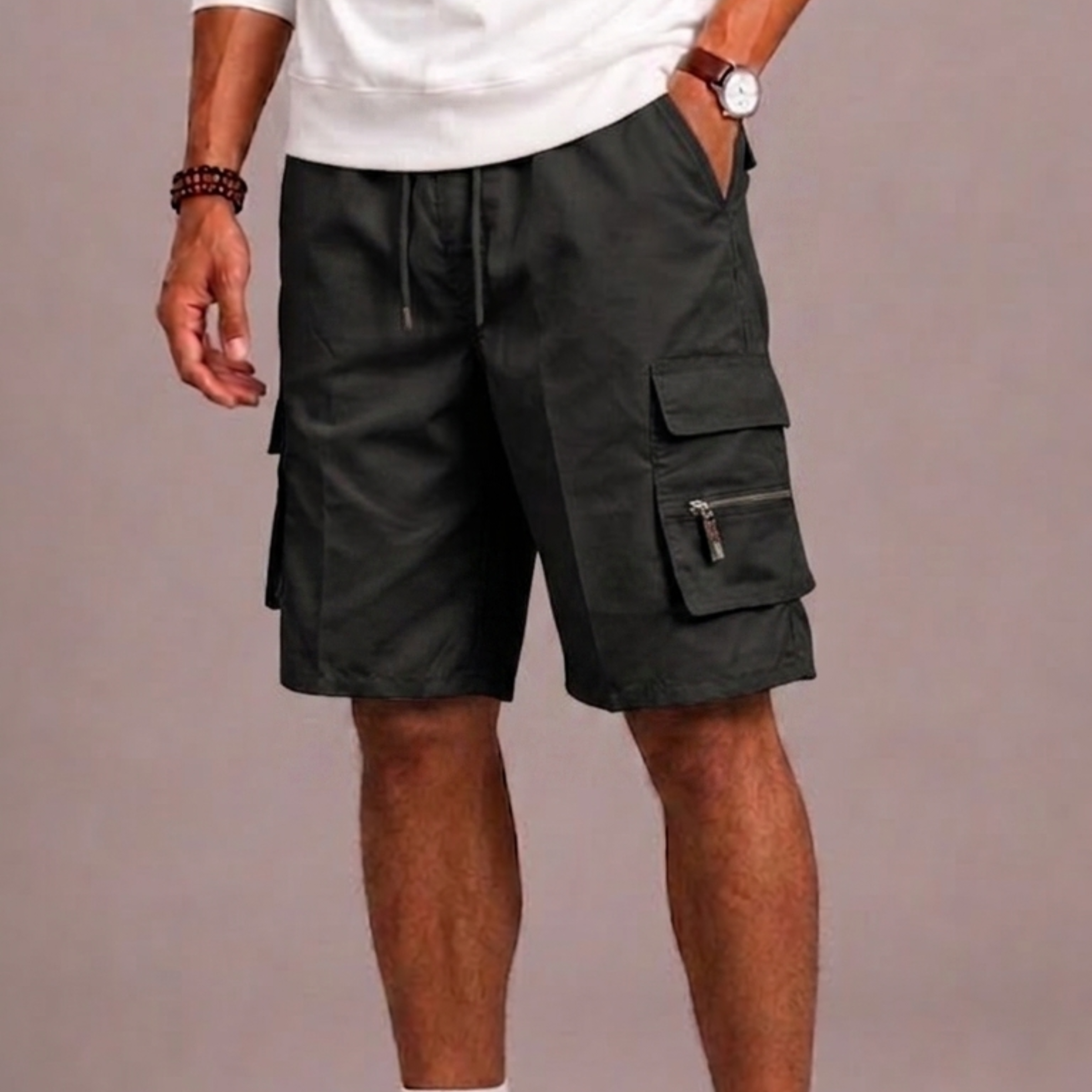 Lunelle | Heren Cargo Short met Trekkoord en Cargozakken
