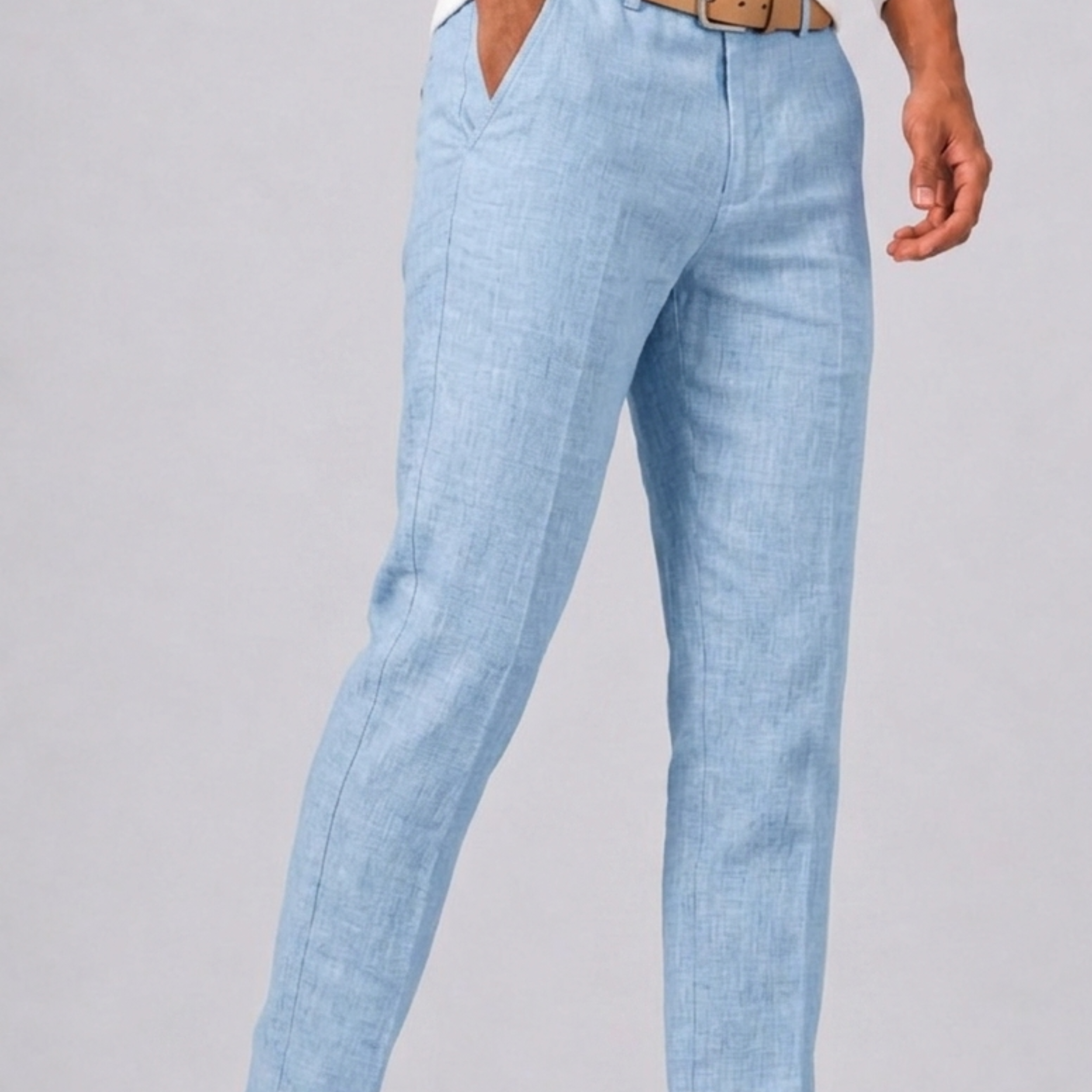 Lunelle | Heren Pantalon met Rechte Snit en Zijzakken