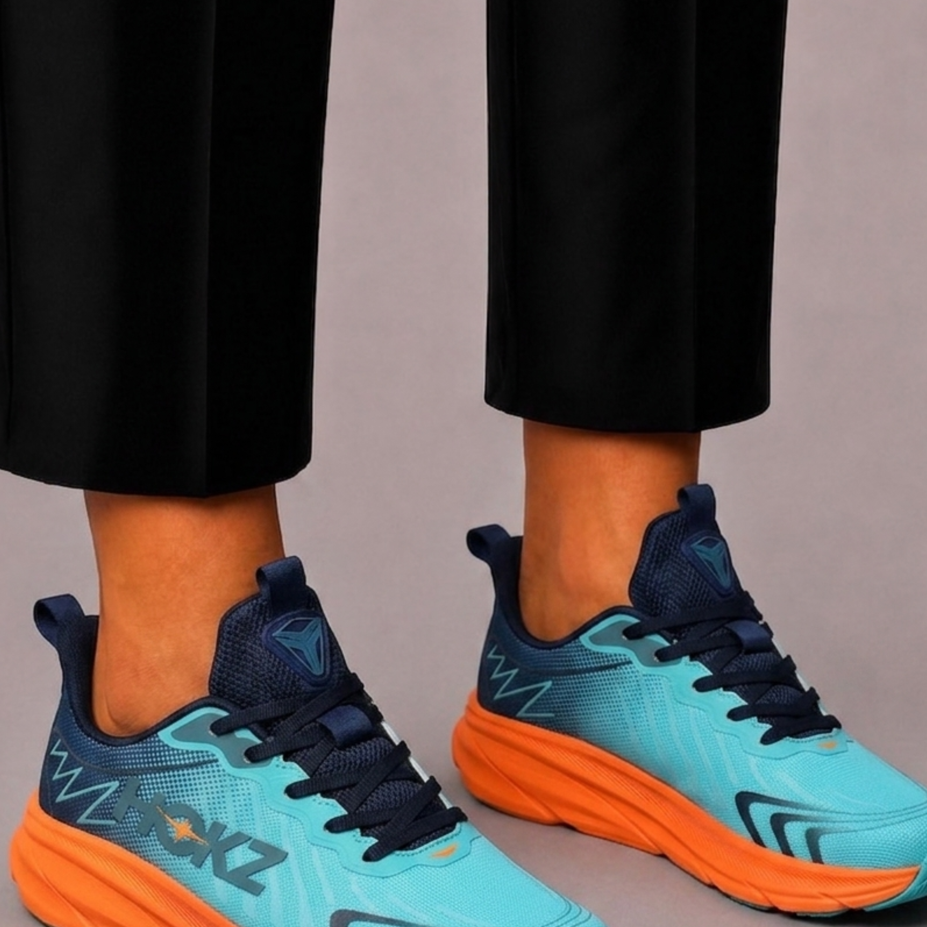 Lunelle | Heren Sportsneakers van Mesh met Vetersluiting
