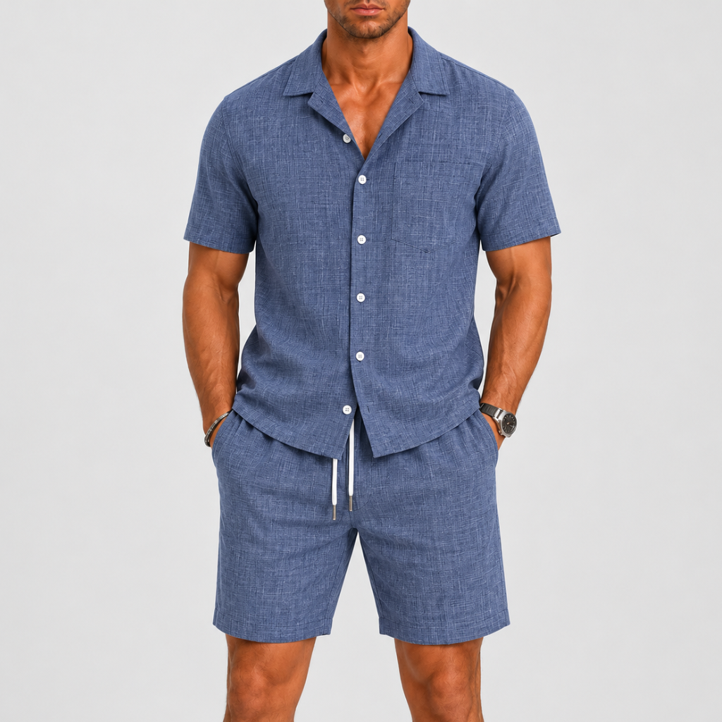 Lunelle | Heren Zomerset met Korte Mouwen en Casual Short