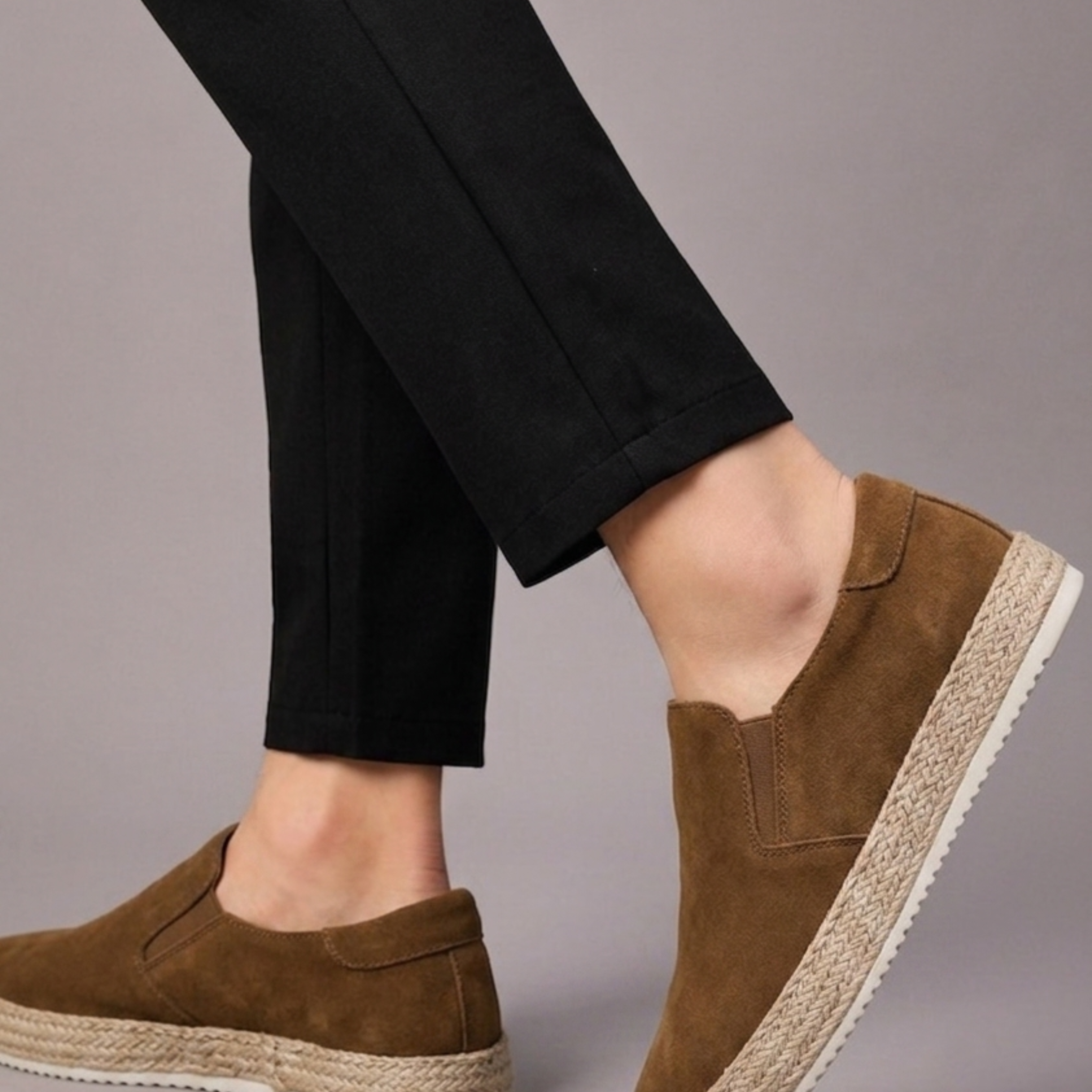 Lunelle | Heren Suède met Slip-On Ontwerp