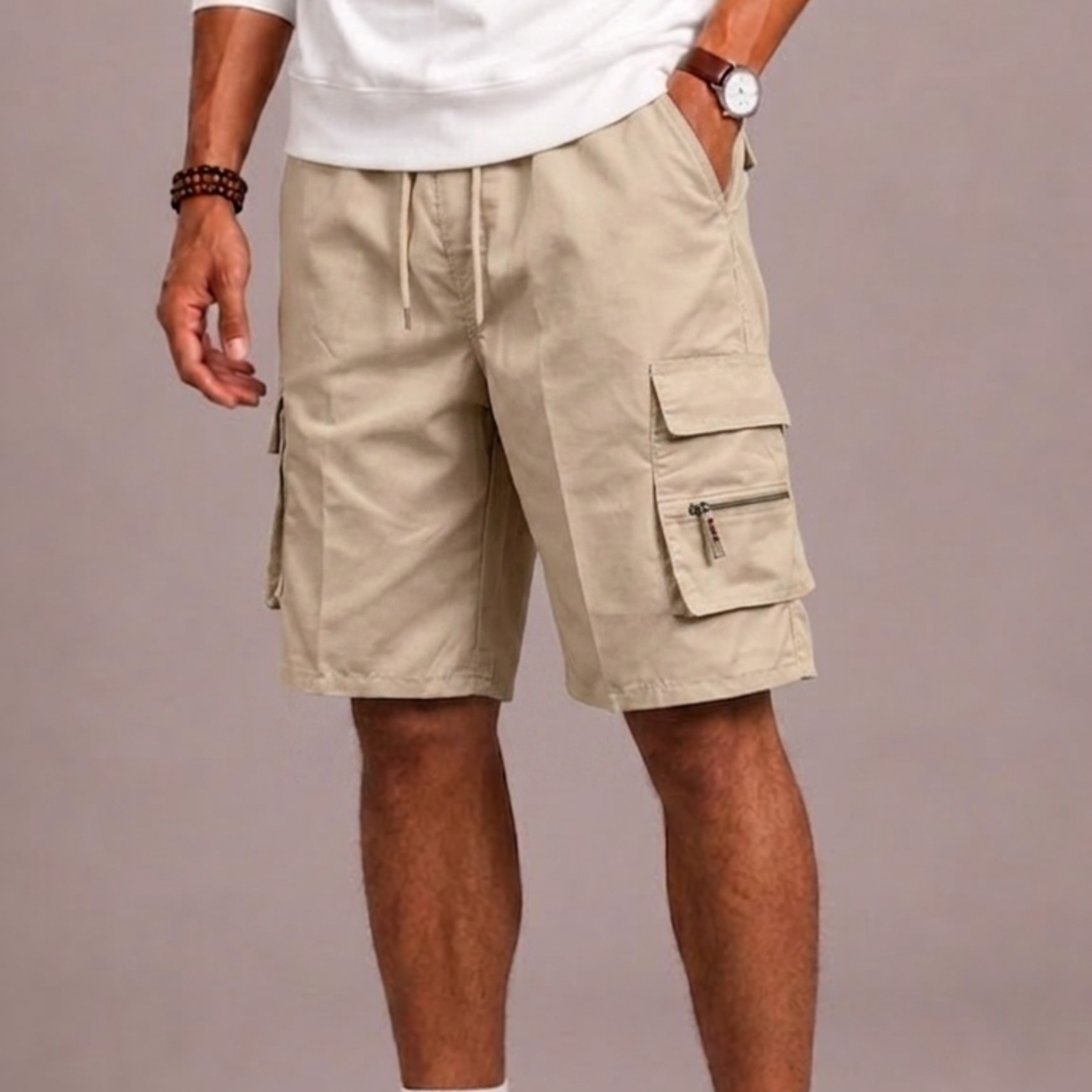 Lunelle | Heren Cargo Short met Trekkoord en Cargozakken