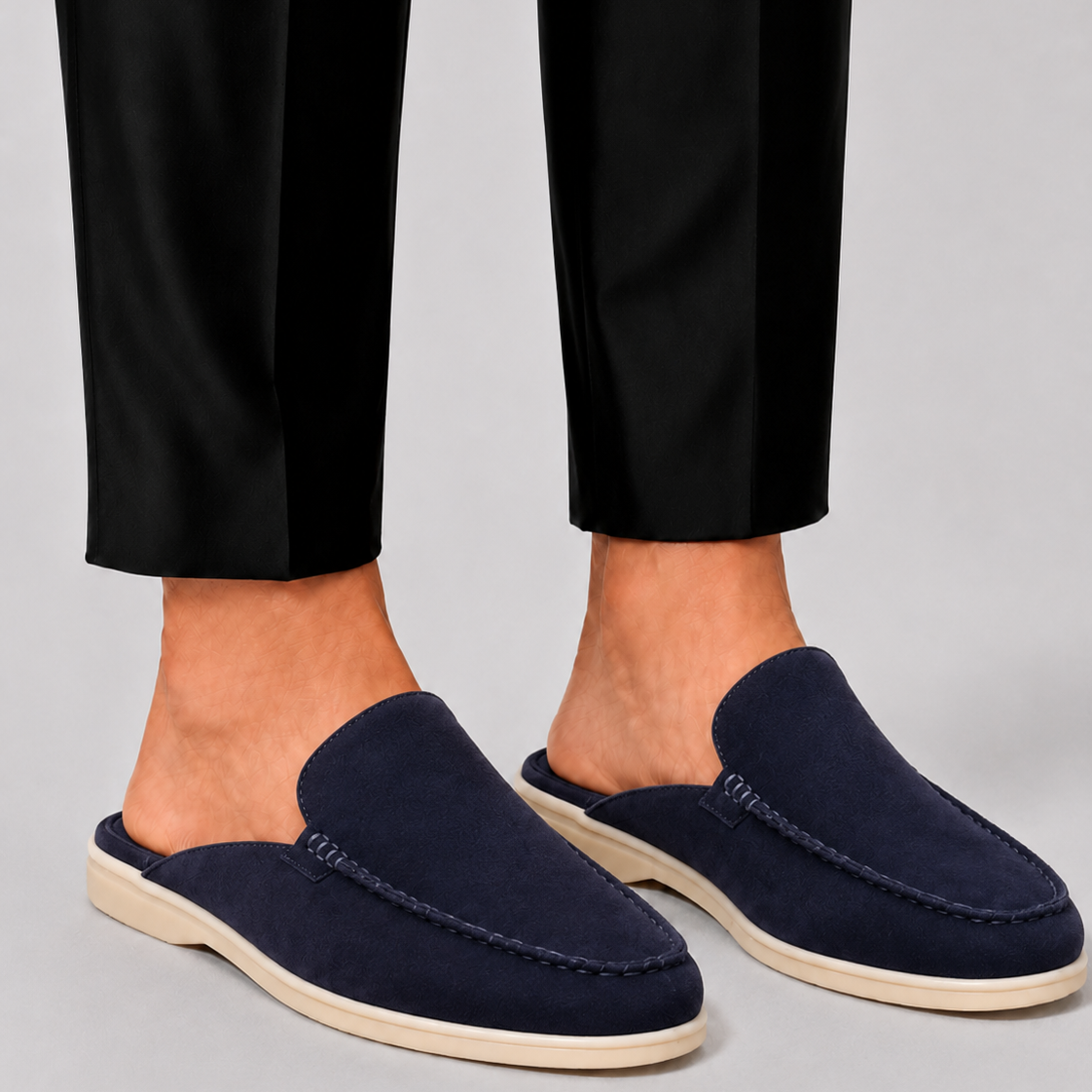 Lunelle | Heren Loafer Mule Open Hiel Moderne Elegantie