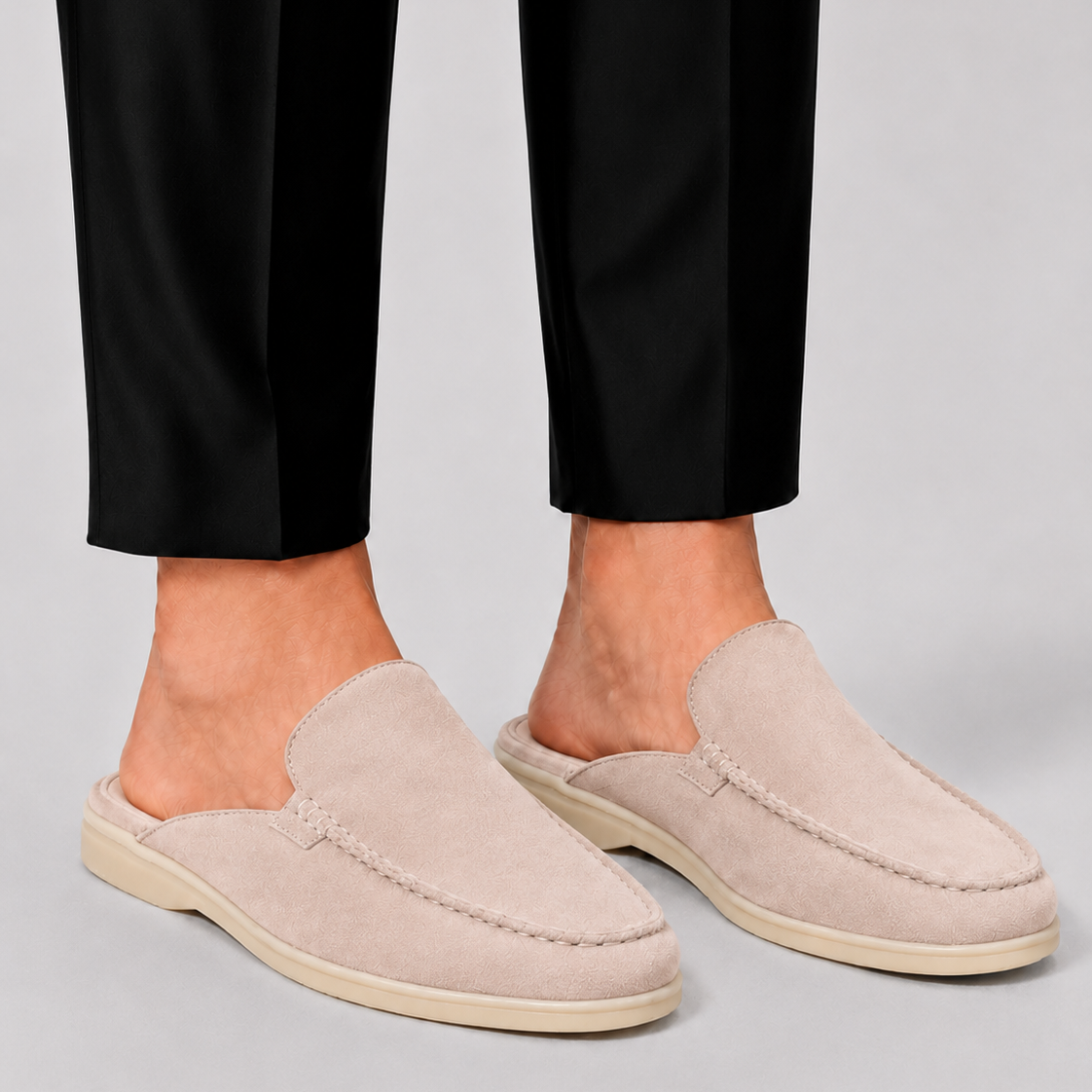 Lunelle | Heren Loafer Mule Open Hiel Moderne Elegantie