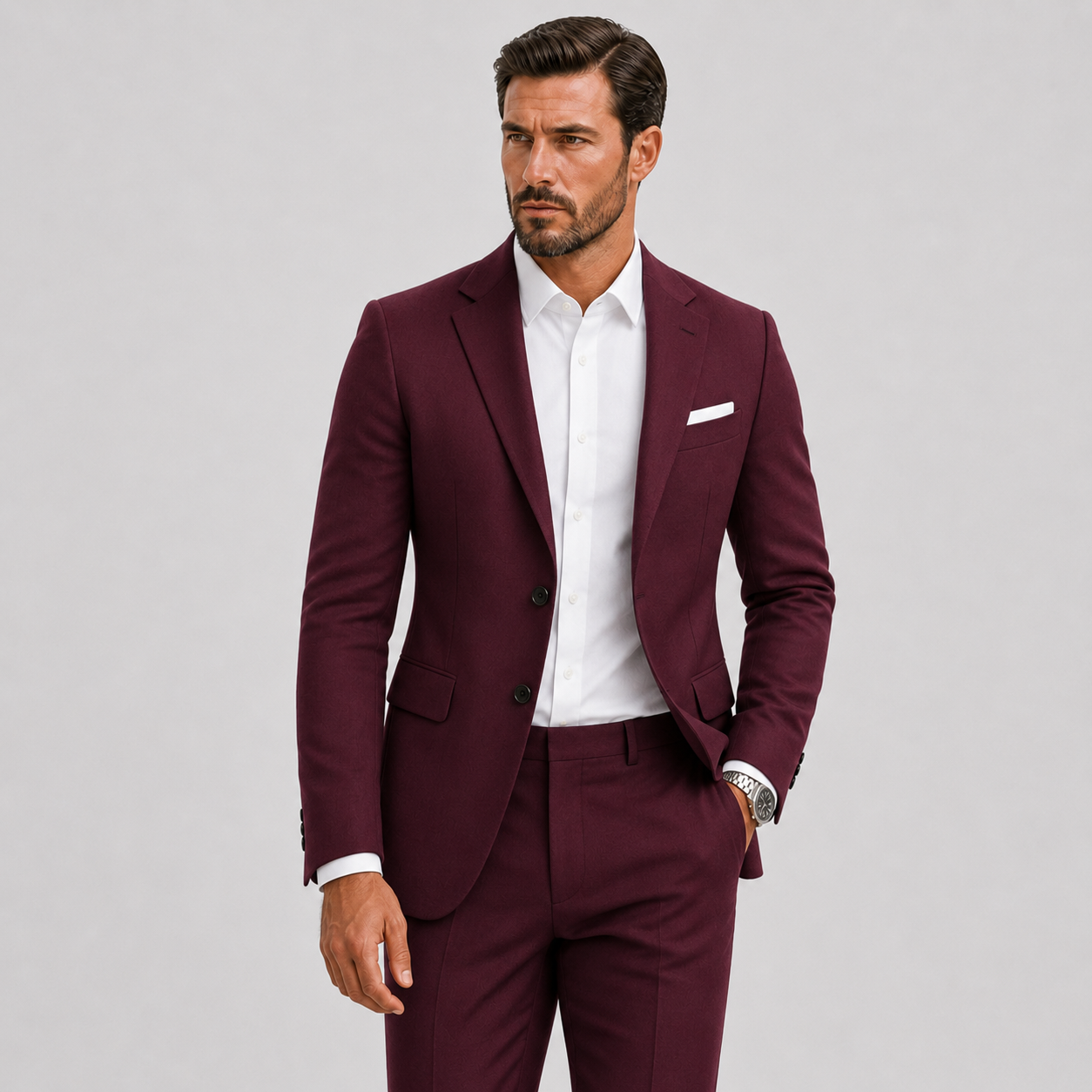 Lunelle | Heren Slim-Fit Kostuum voor Bruiloften en Formele Stijl