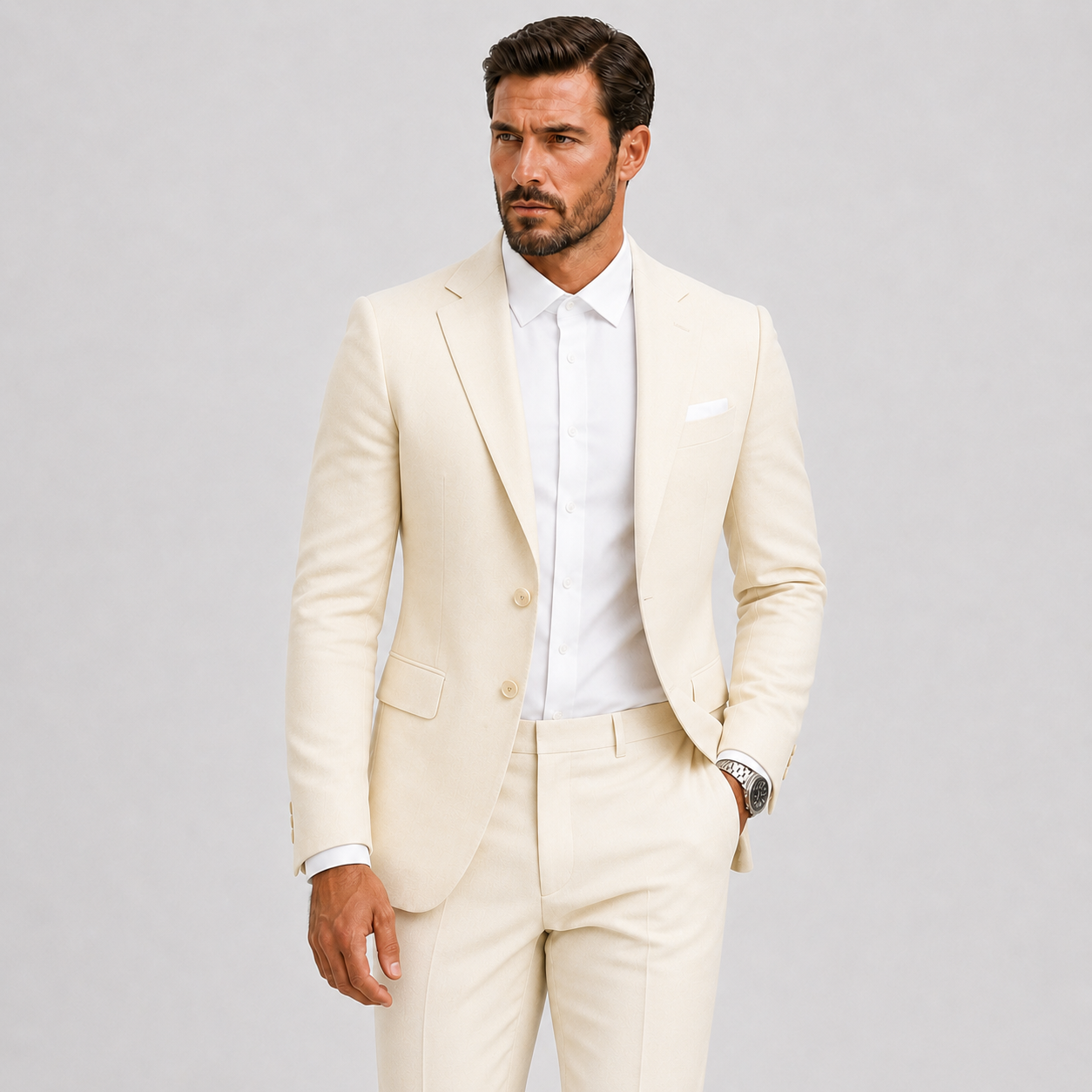 Lunelle | Heren Slim-Fit Kostuum voor Bruiloften en Formele Stijl