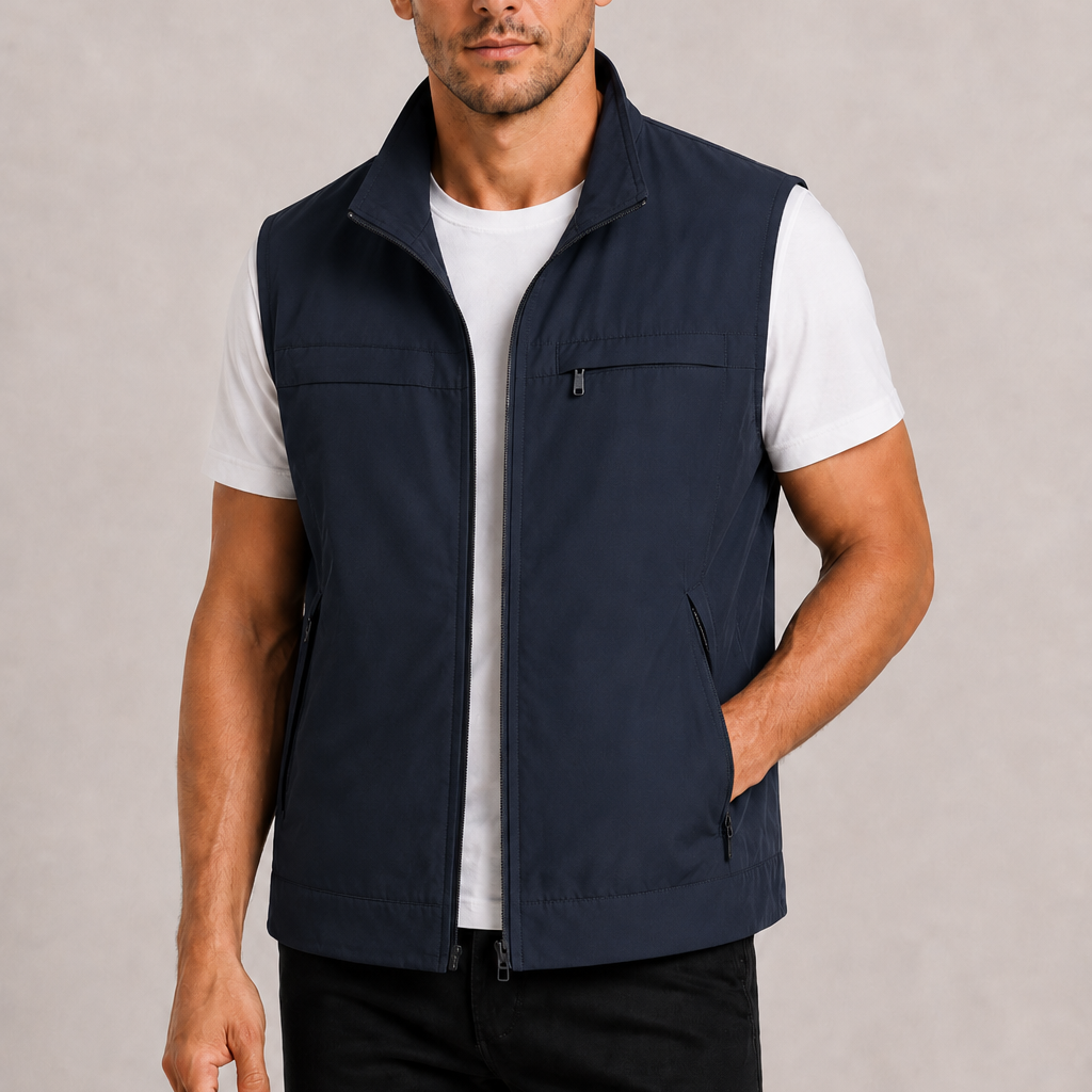 Lunelle | Heren Bodywarmer met Rits en Zakken