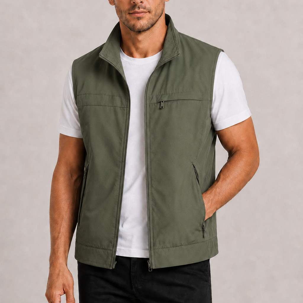 Lunelle | Heren Bodywarmer met Rits en Zakken