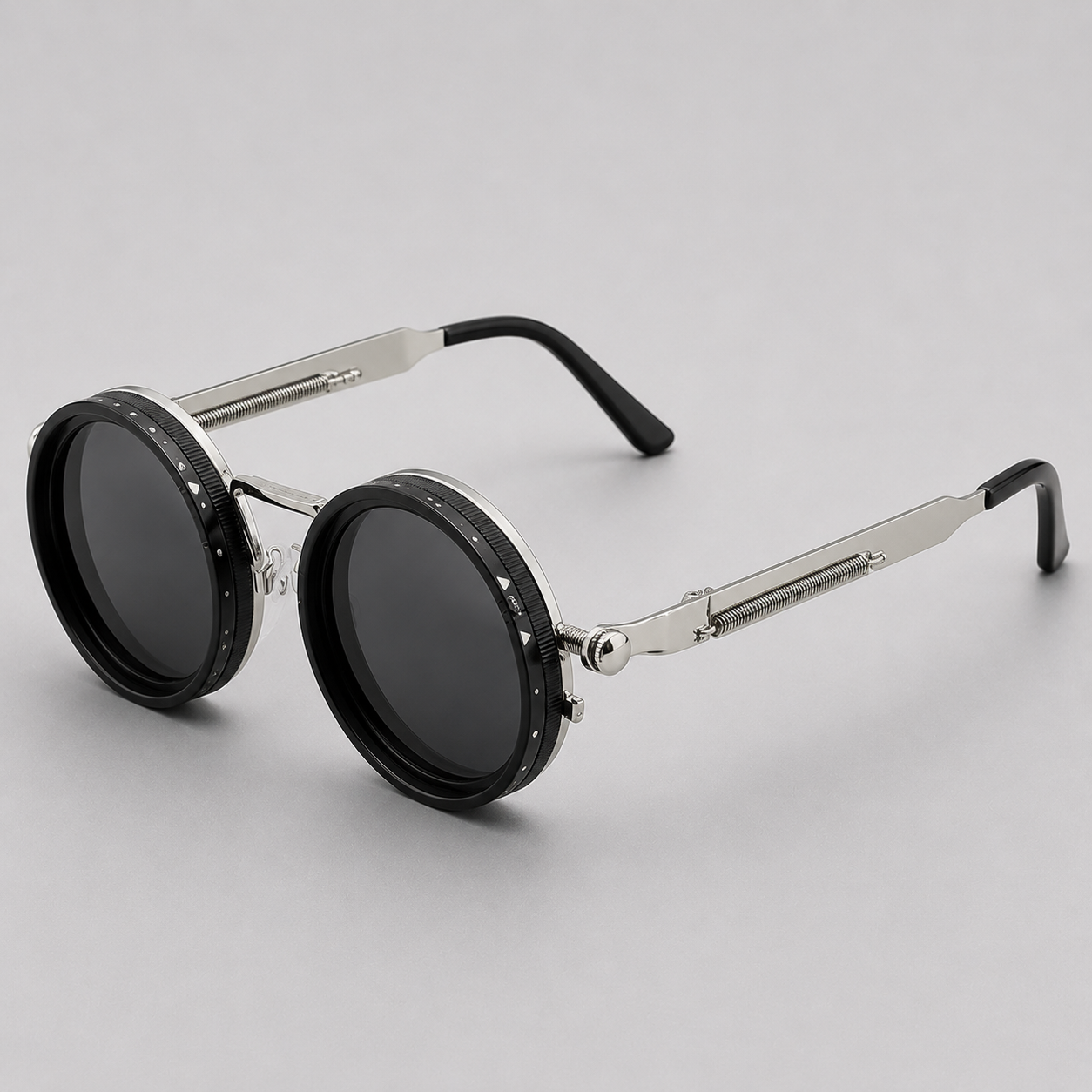Lunelle | Ronde Zonnebril met Steampunk Design