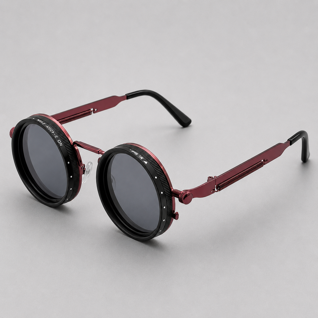 Lunelle | Ronde Zonnebril met Steampunk Design