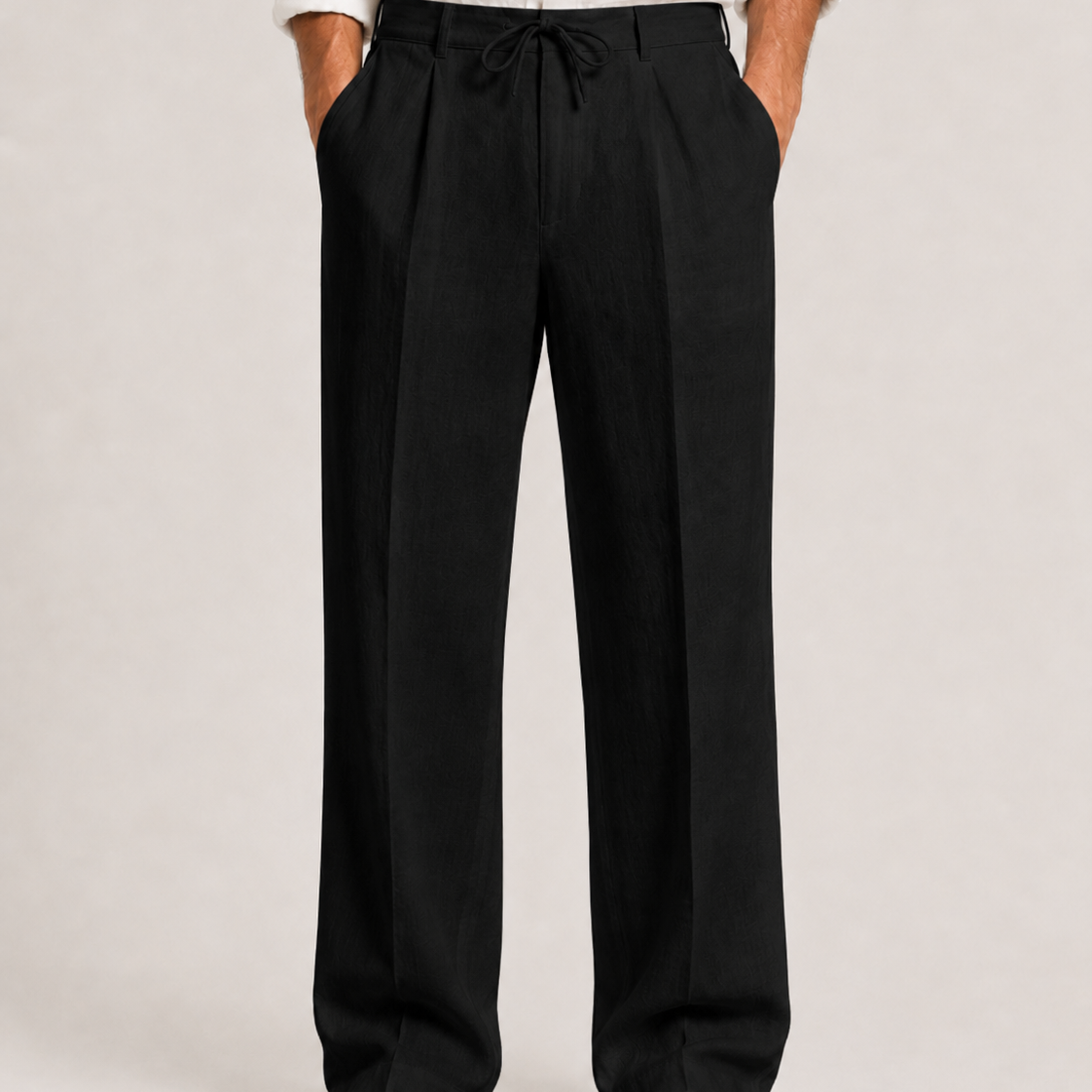Lunelle | Heren Linnen Elegante Broek met Trekkoord