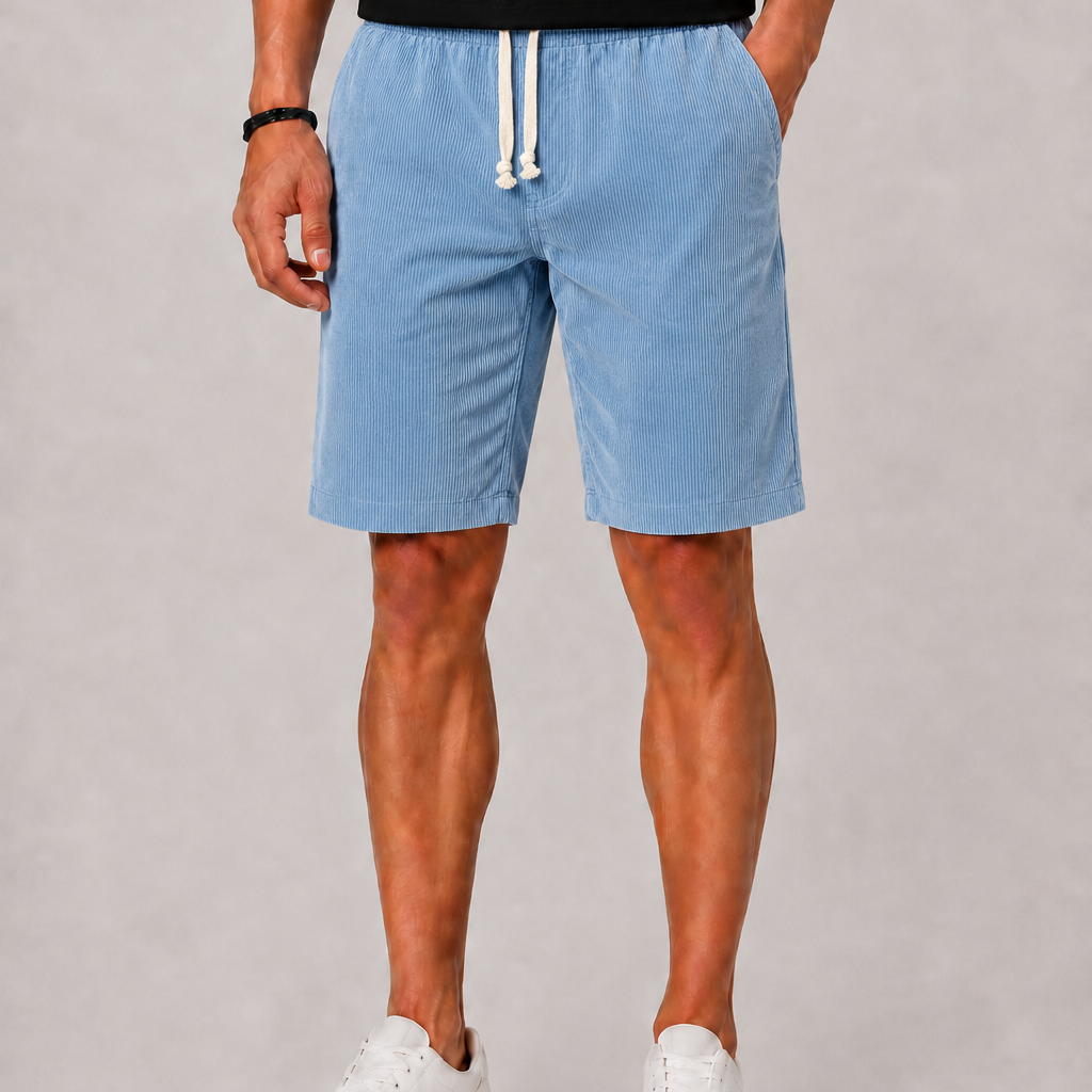 Lunelle | Heren Gestreepte Short met Trekkoord