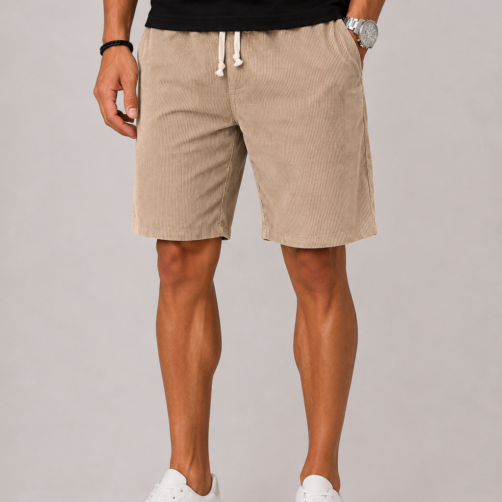 Lunelle | Heren Gestreepte Short met Trekkoord
