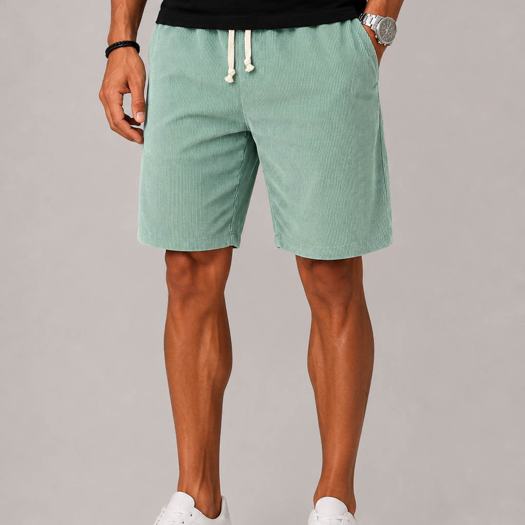 Lunelle | Heren Gestreepte Short met Trekkoord