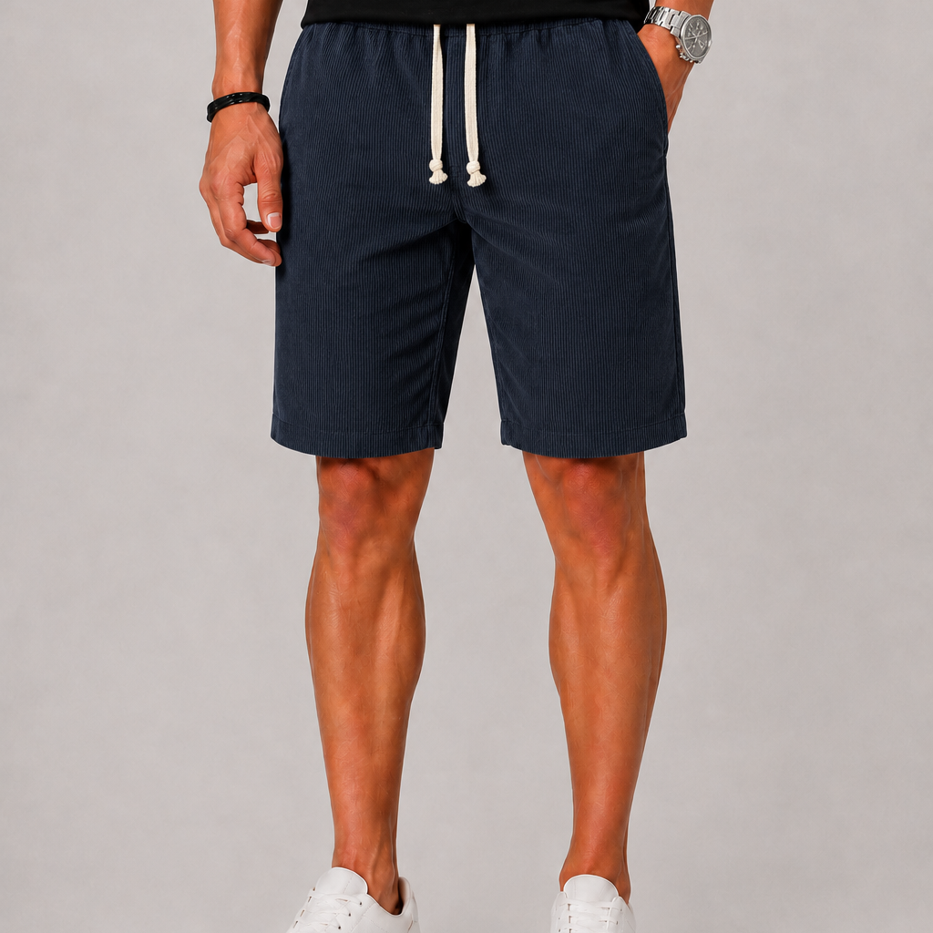 Lunelle | Heren Gestreepte Short met Trekkoord