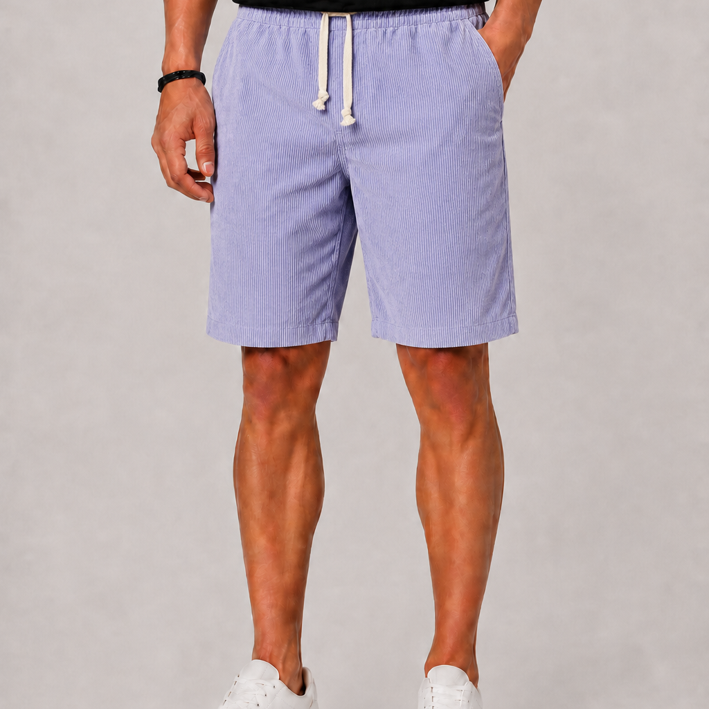 Lunelle | Heren Gestreepte Short met Trekkoord