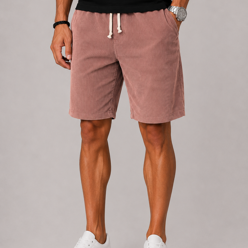 Lunelle | Heren Gestreepte Short met Trekkoord