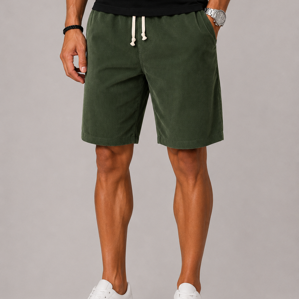 Lunelle | Heren Gestreepte Short met Trekkoord