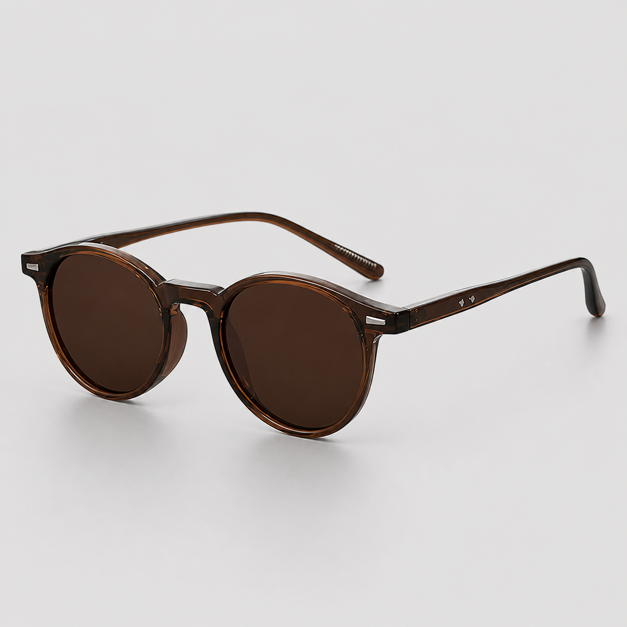 Lunelle | Heren Zonnebril Rond Frame Lichtgewicht Retro Stijl