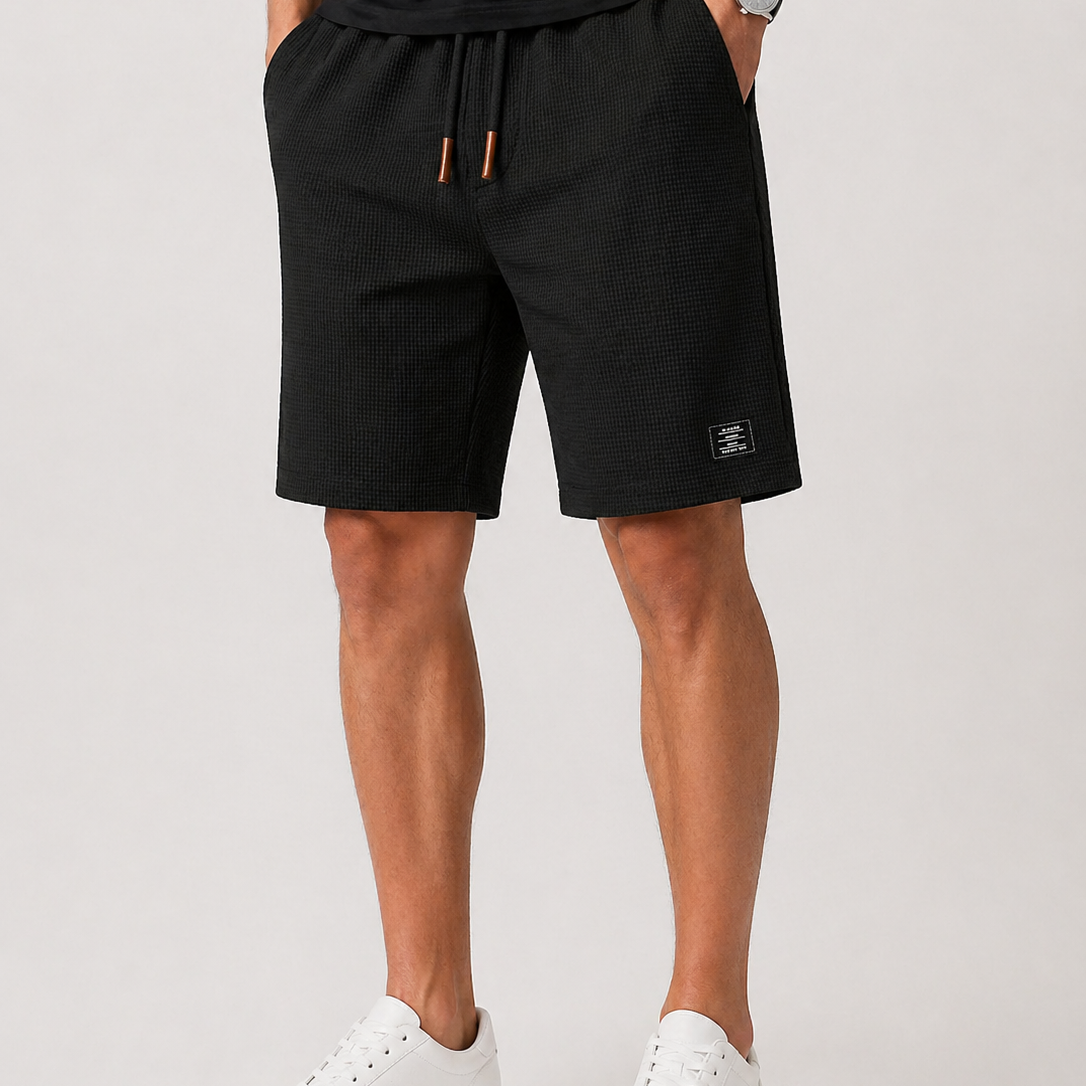 Lunelle | Heren Shorts Trekkoord Gestructureerd Relaxed Pasvorm