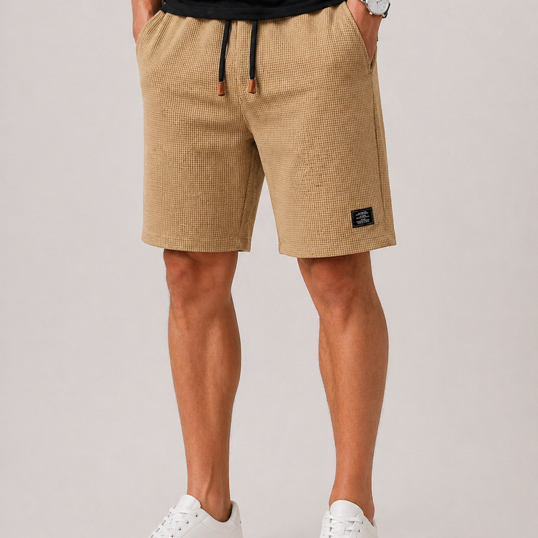 Lunelle | Heren Shorts Trekkoord Gestructureerd Relaxed Pasvorm