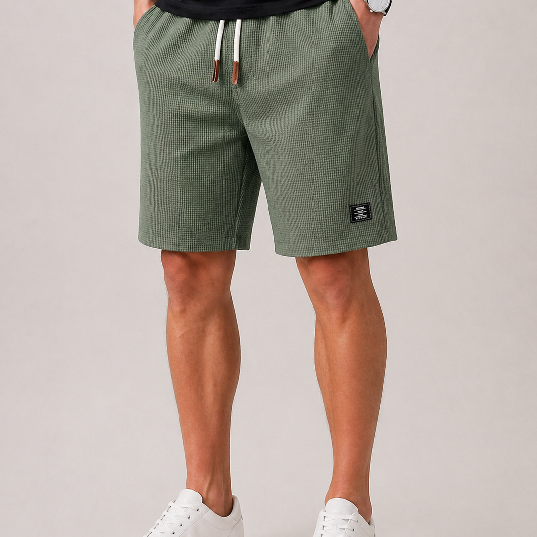 Lunelle | Heren Shorts Trekkoord Gestructureerd Relaxed Pasvorm