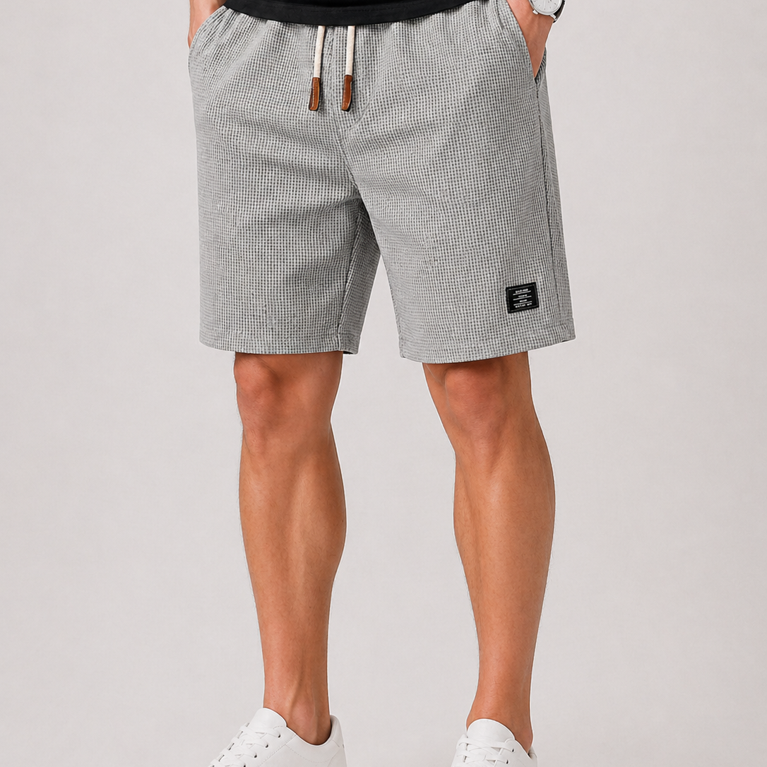 Lunelle | Heren Shorts Trekkoord Gestructureerd Relaxed Pasvorm