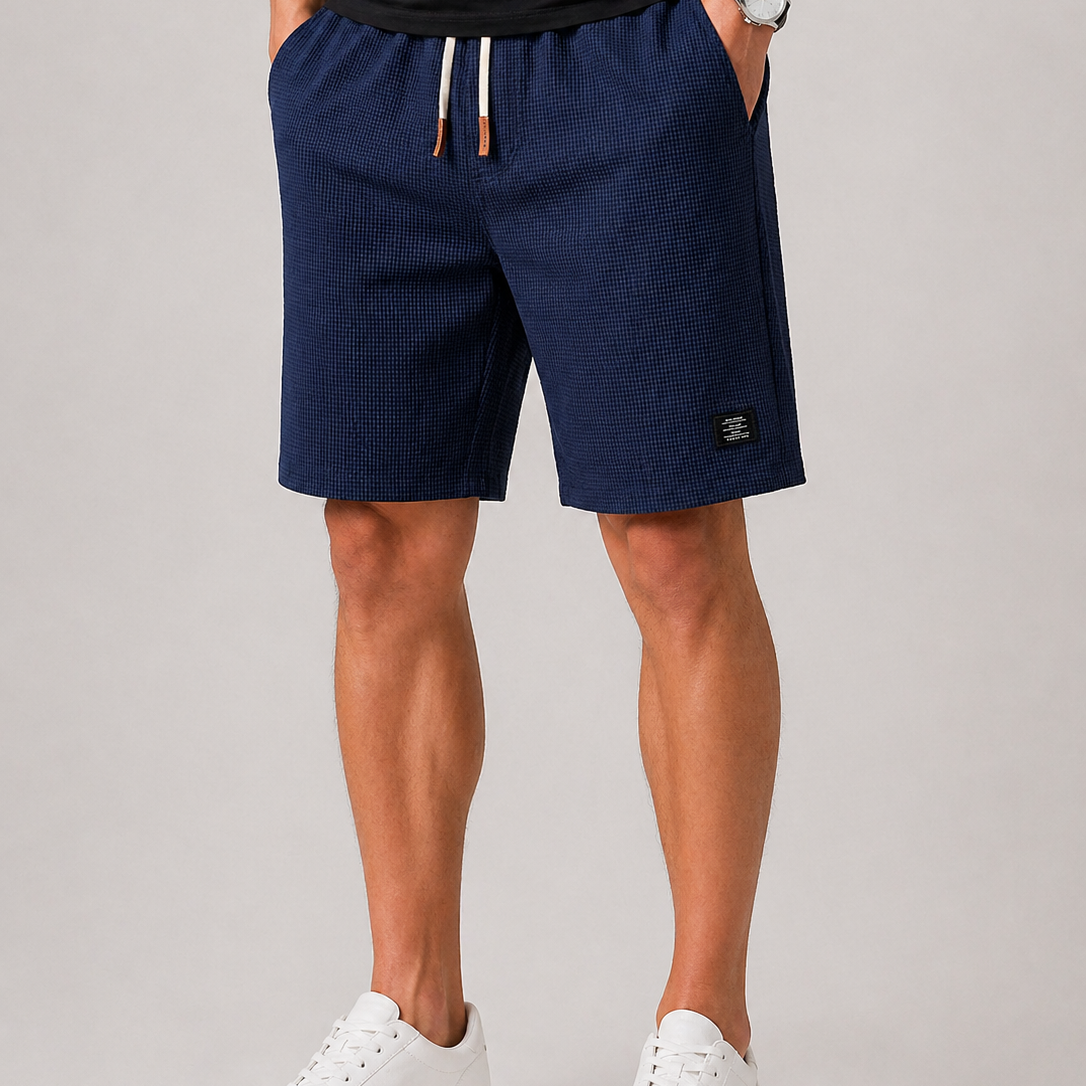 Lunelle | Heren Shorts Trekkoord Gestructureerd Relaxed Pasvorm