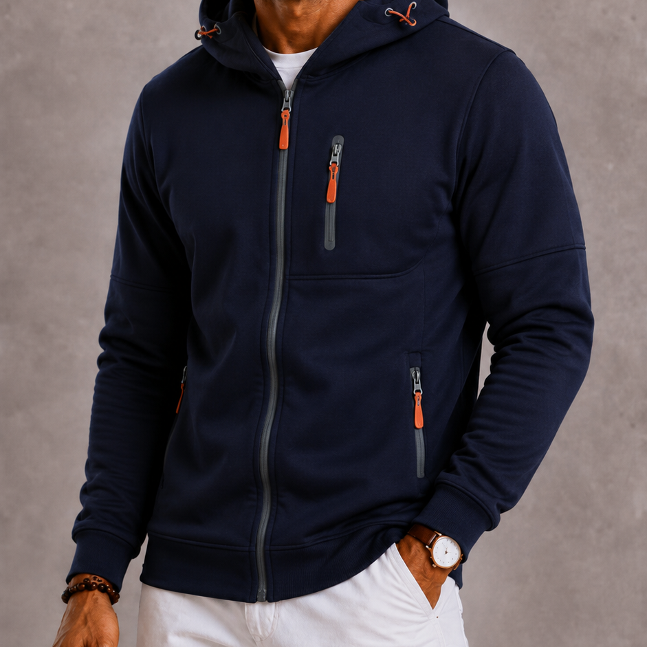Lunelle | Men's Full-Zip Knitted Hoodie