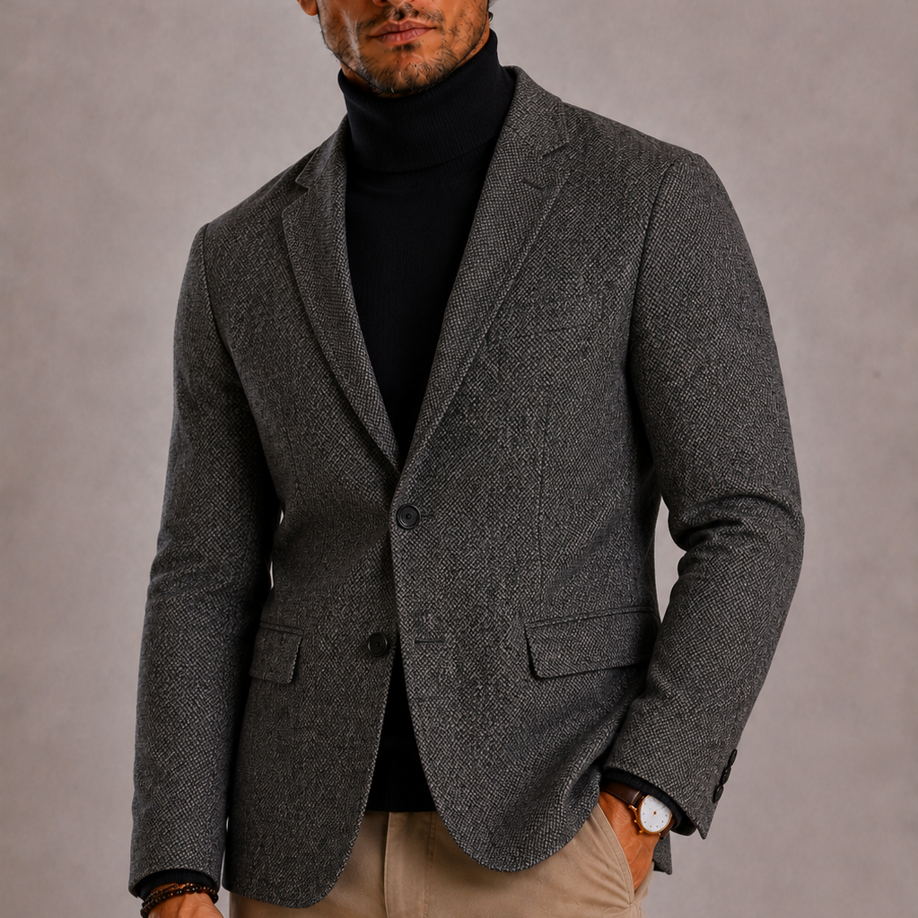 Lunelle | Men's Slim Fit Single Button Blazer