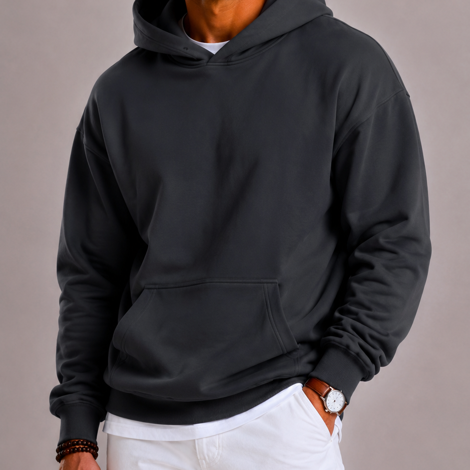 Lunelle | Men's Oversized Hoodie with Hood and Front Pocket