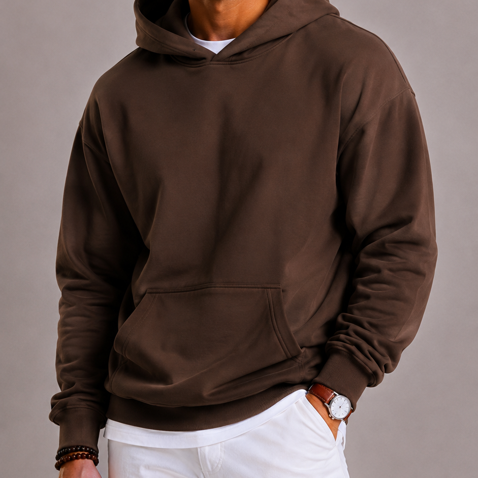 Lunelle | Men's Oversized Hoodie with Hood and Front Pocket