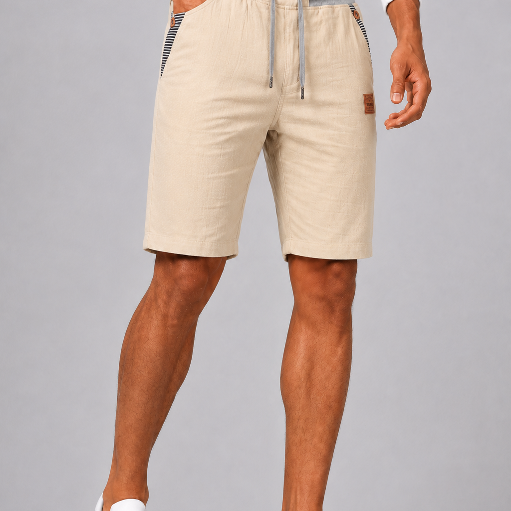 Lunelle | Heren Zomershort met Trekkoord en Steekzakken