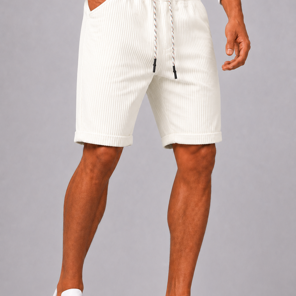 Lunelle | Heren Vintage Short met Trekkoord en Elastische Taille