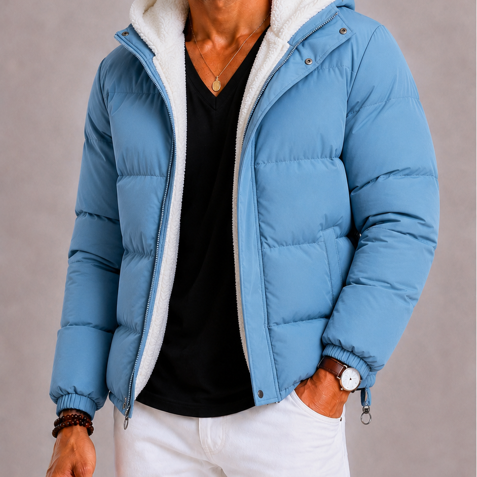 Lunelle | Heren Fleece Jas met Opstaande Kraag en Ritssluiting