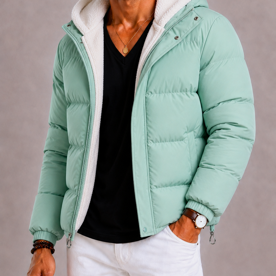 Lunelle | Heren Fleece Jas met Opstaande Kraag en Ritssluiting