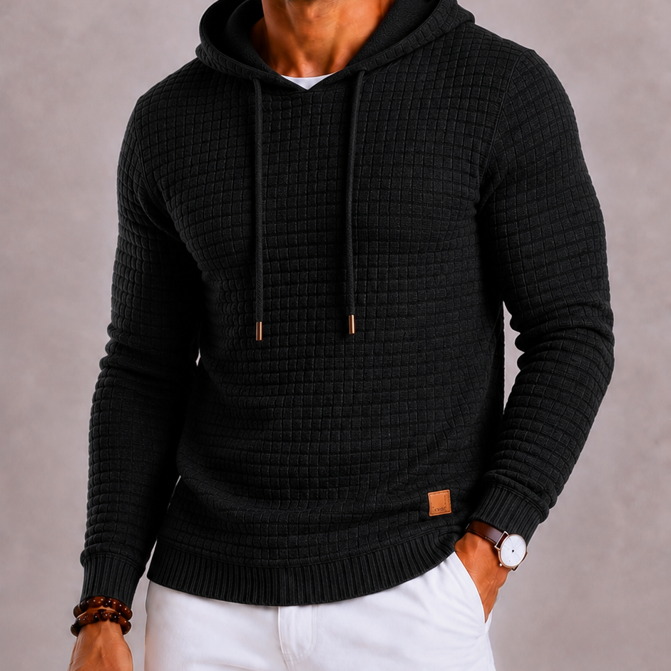 Lunelle | Heren Gebreide Hoodie met Capuchon en Trekkoord
